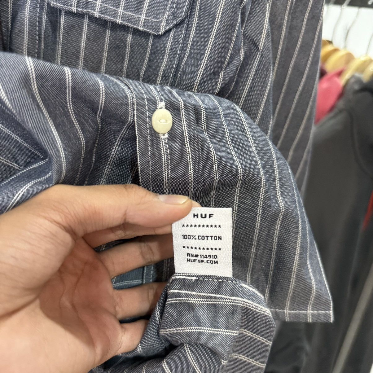 Huf HUF stripe hickory two pocket outer button up Size US M / EU 48-50 / 2 - 7 Thumbnail