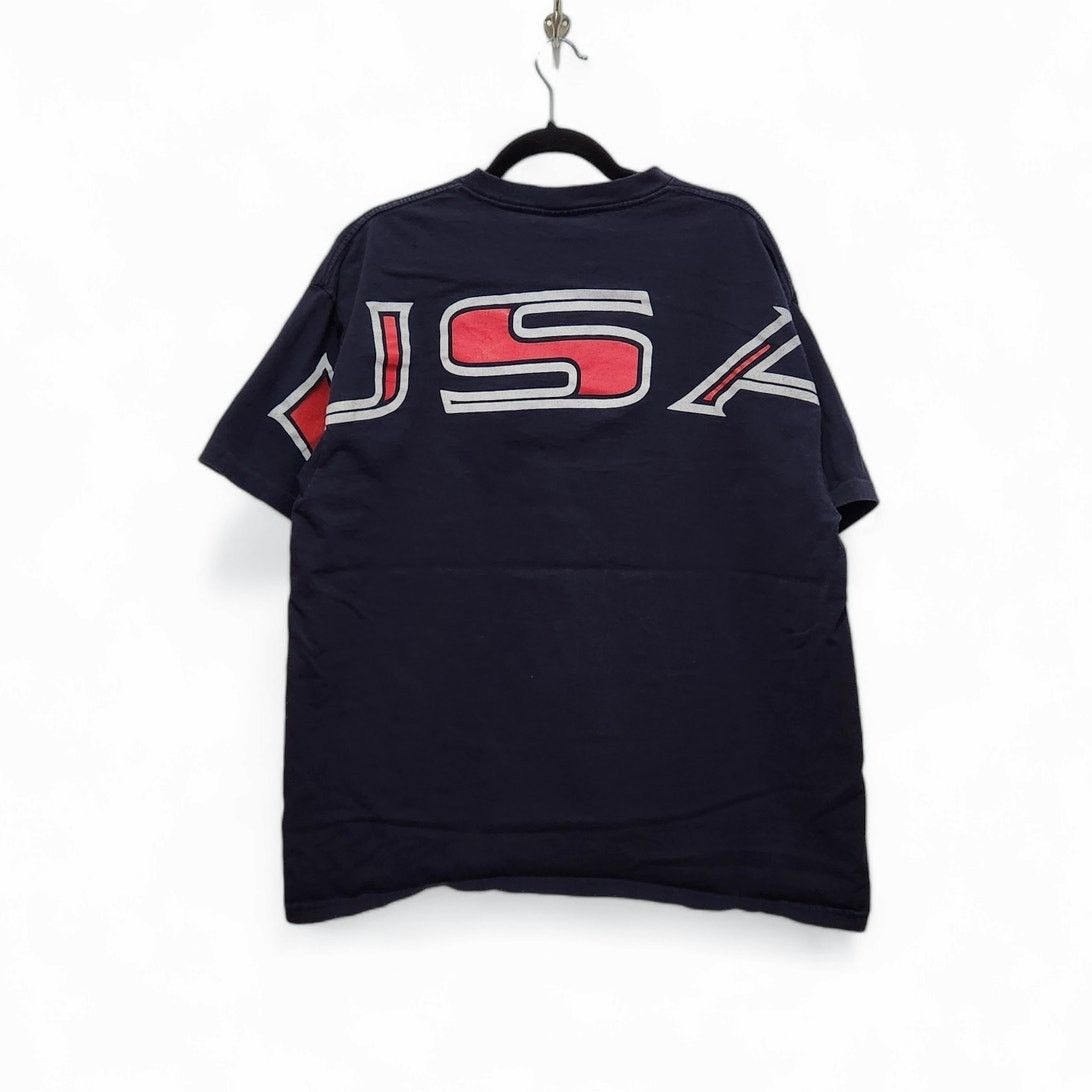Vintage Vintage Reebok USA Spellout Spirit Shirt XL 90s Sports Size US XL / EU 56 / 4 - 2 Thumbnail