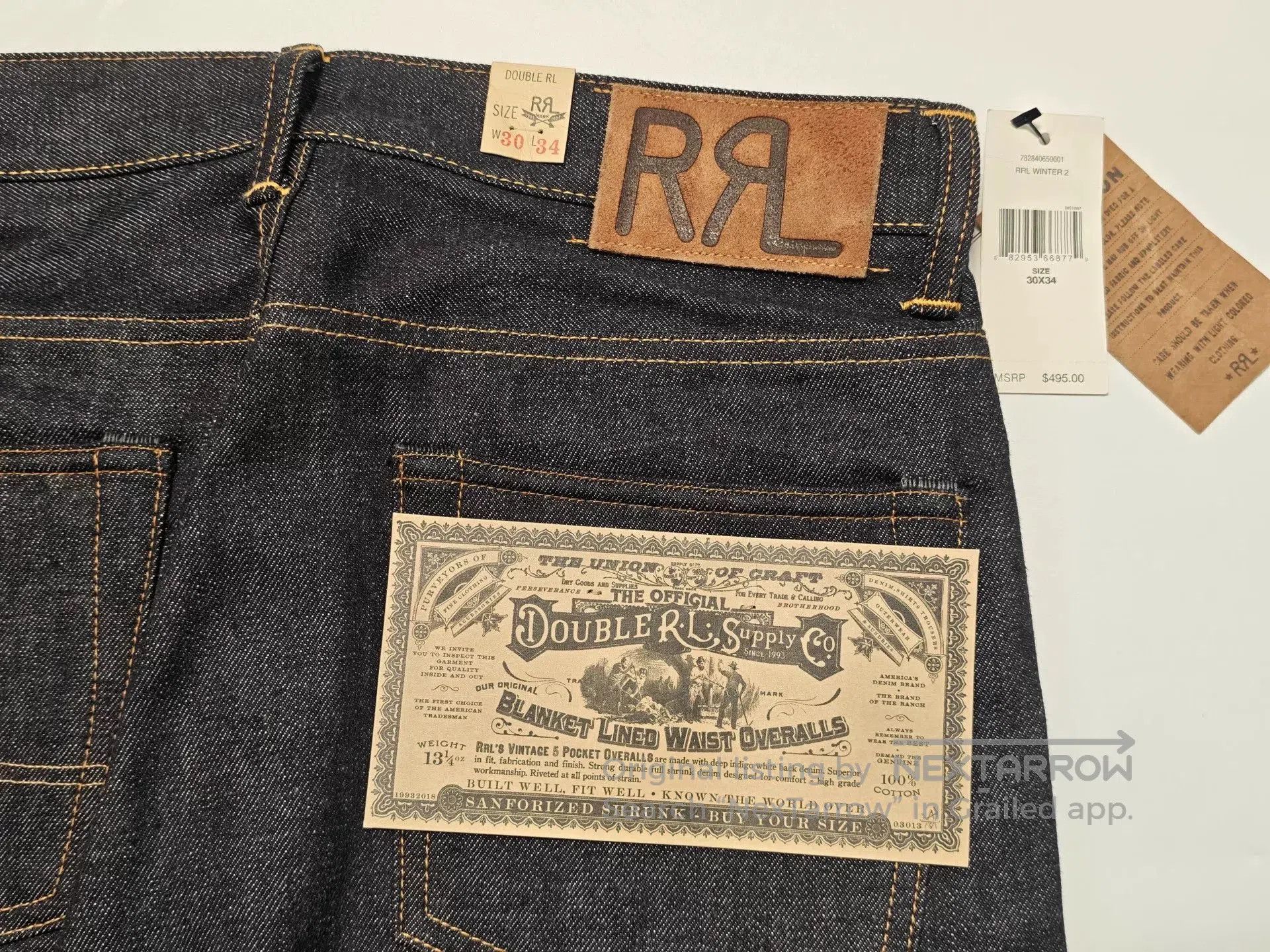 RRL Ralph Lauren Ralph Lauren RRL Vintage Denim Work Pants. Size US 30 / EU 46 - 8 Thumbnail