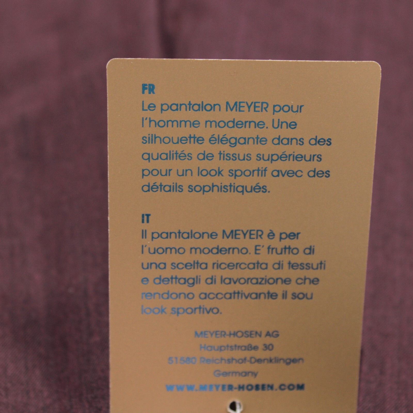 Other Meyer New with tags Dress Pants Size 44 US In Purple Size US 44 / EU 60 - 7 Thumbnail