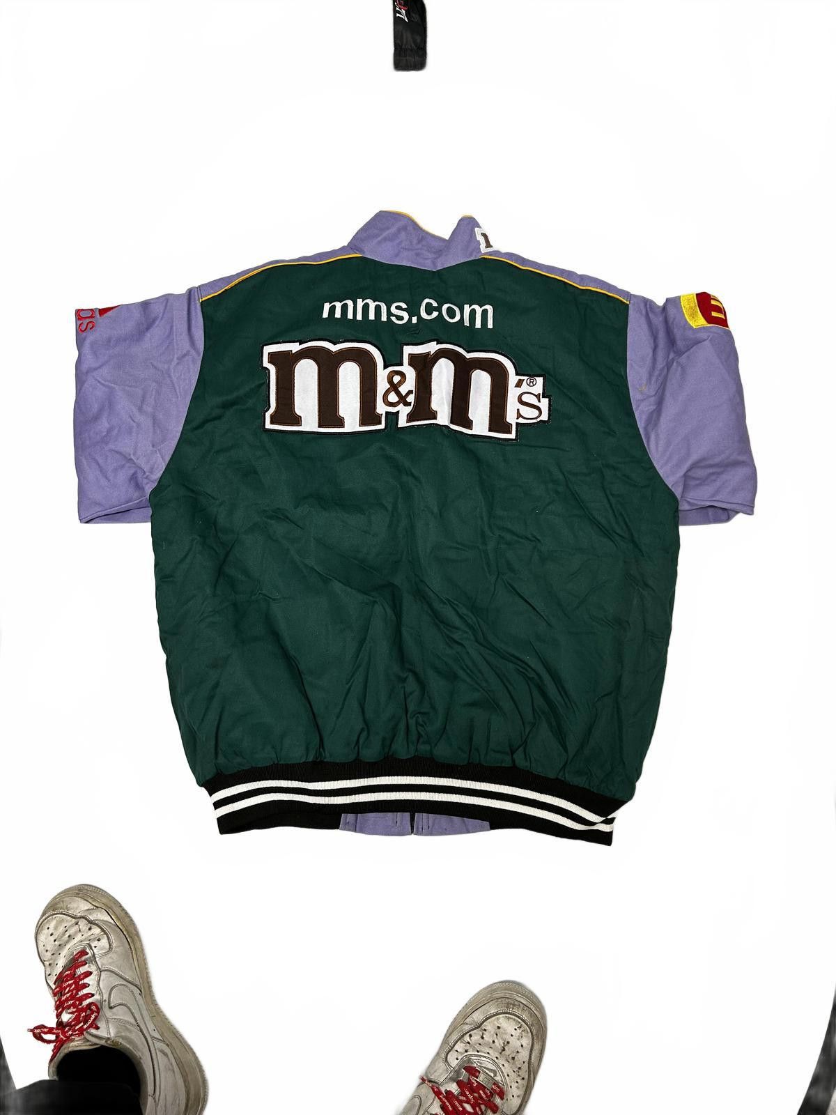 NASCAR Vintage M&M's Racing Varsity Jacket Size US L / EU 52-54 / 3 - 4 Thumbnail