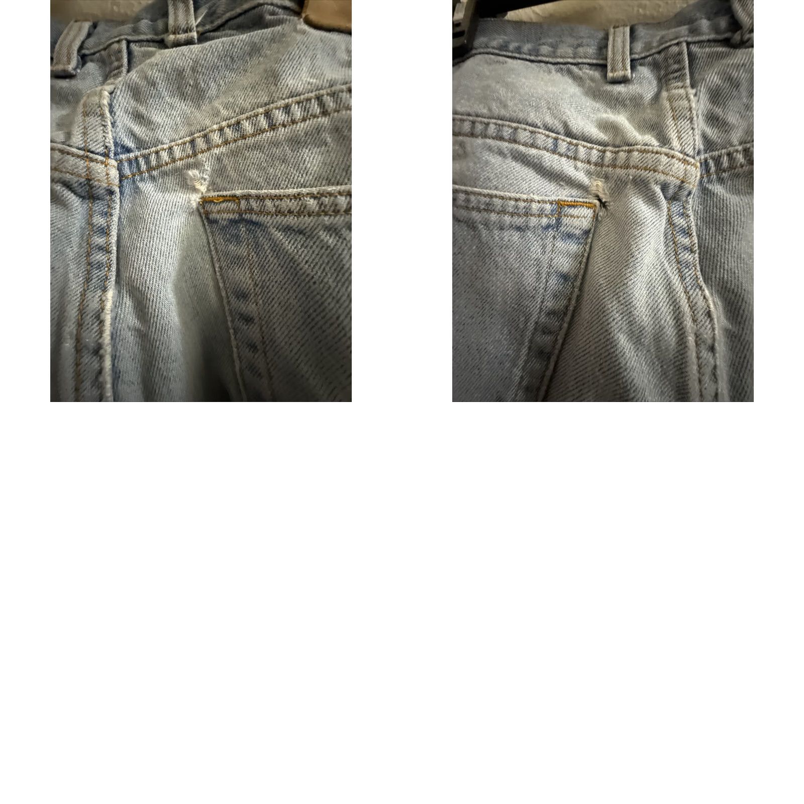 Denime VINTAGE Member's Mark Jeans Blue 32x30 Old School Faded Denim Frayed Mens Size US 32 / EU 48 - 8 Thumbnail