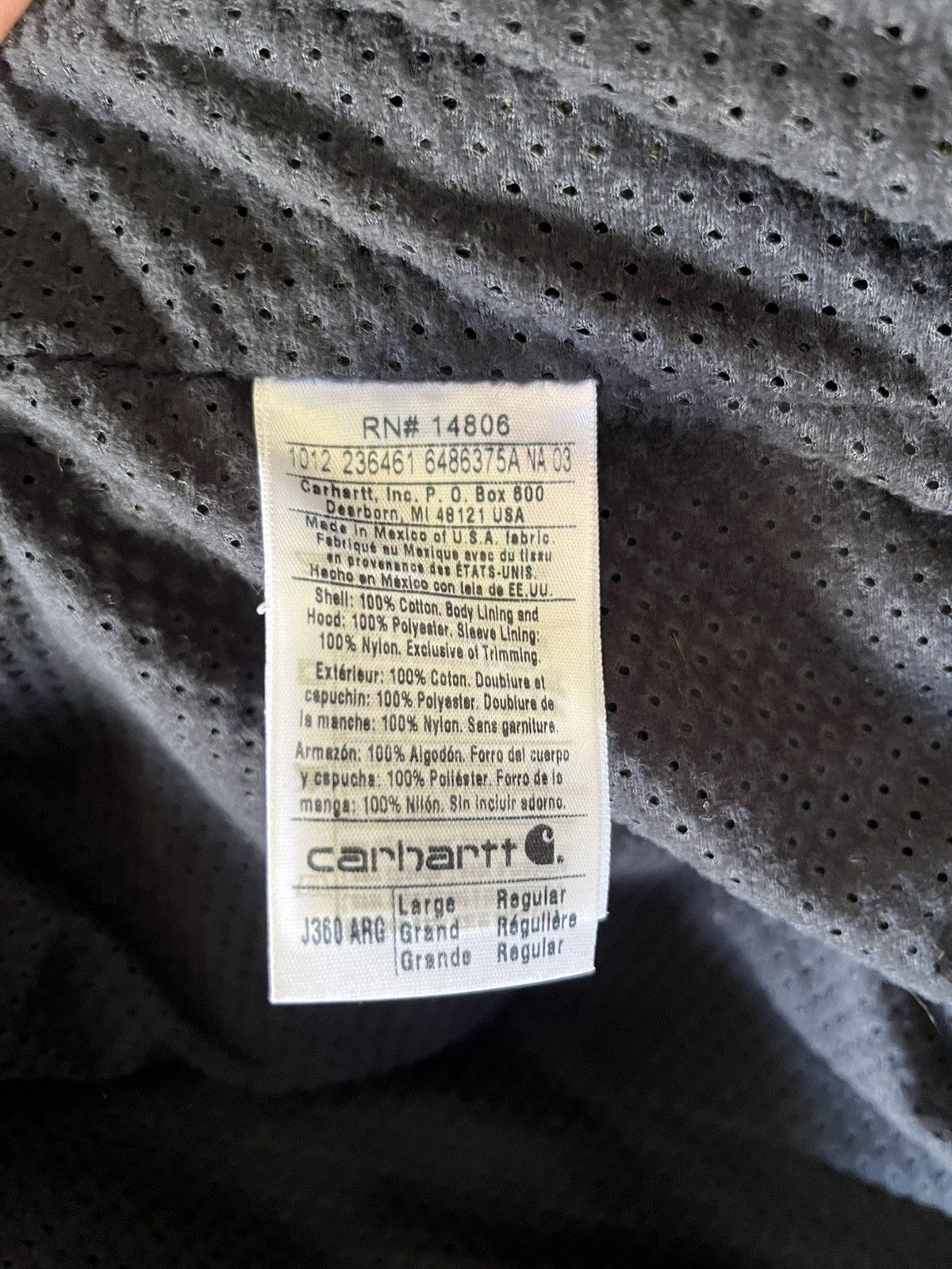 Carhartt Carhartt J360 ARG Jacket Size US L / EU 52-54 / 3 - 5 Thumbnail