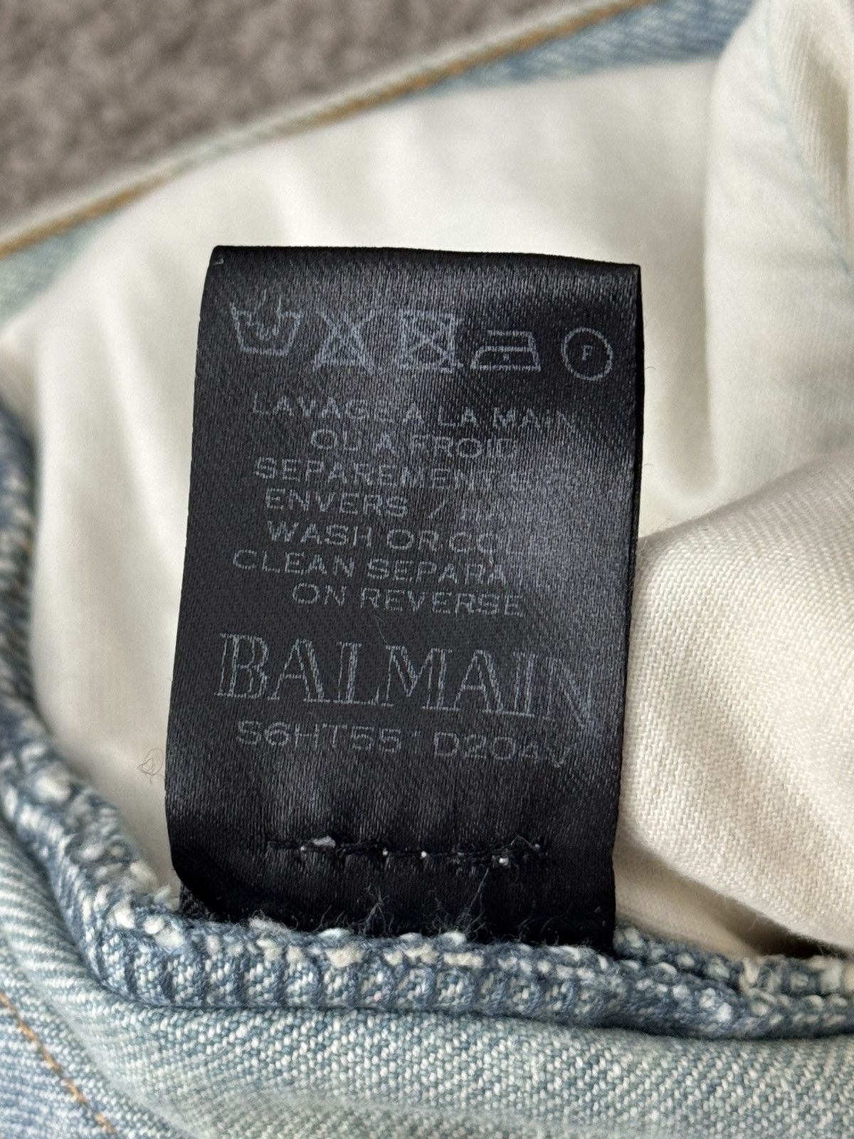 Balmain SS16 Balmain Olivier Rousteing Zip Biker Denim Jeans Size US 30 / EU 46 - 15 Thumbnail