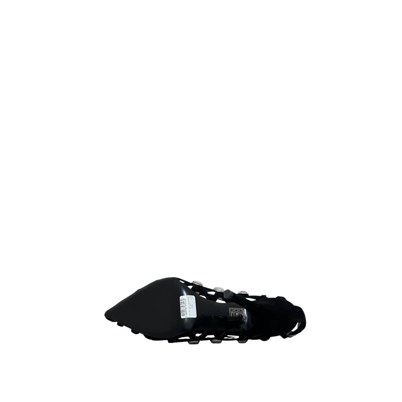 The Attico NWOB The Attico 'Grid' Pump Black Silver Heels Sz.38.5 Size US 8.5 / IT 38.5 - 8 Thumbnail