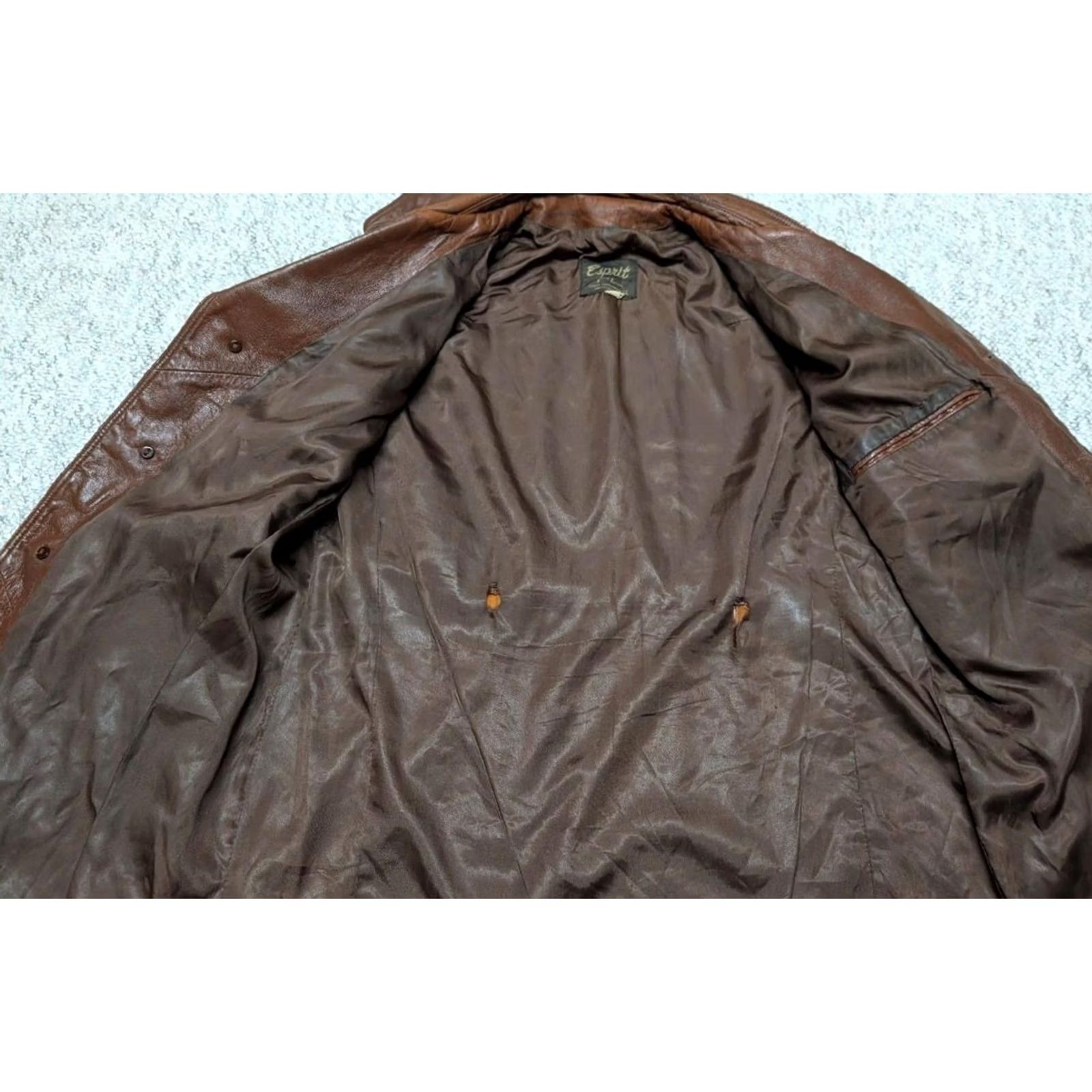 Esprit VINTAGE Buckskin brown leather coat BUCKSKIN 42 M East West Hippie Boho Mens Leather Coat West East West 1970s Size US M / EU 48-50 / 2 - 3 Thumbnail
