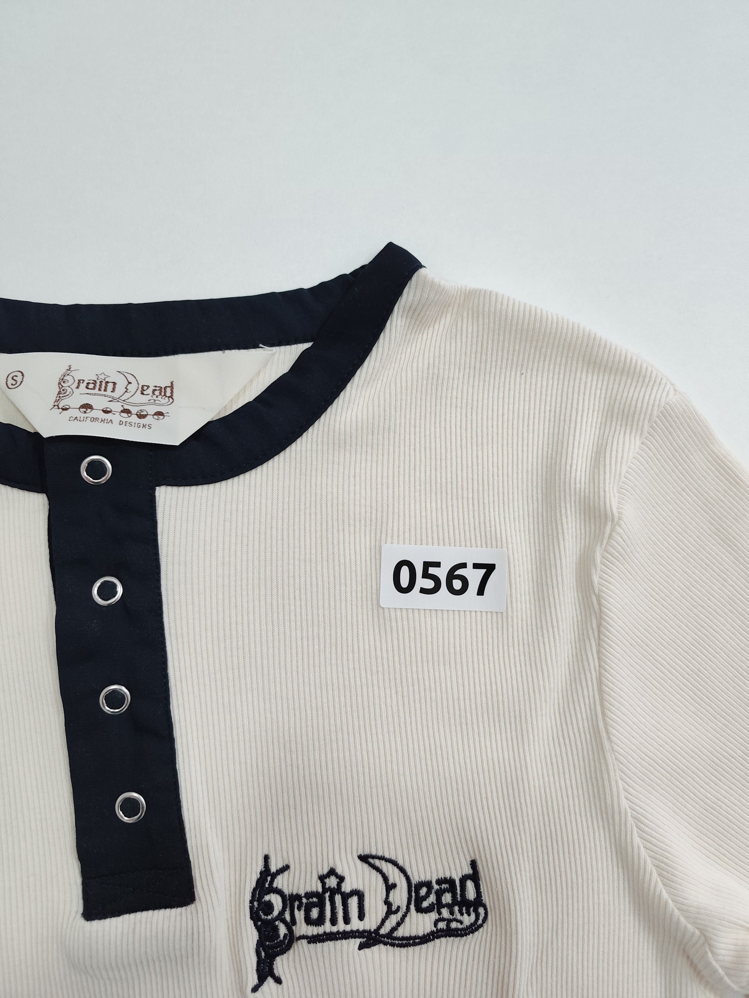 Brain Dead Brain dead "Ribbed Henley" Size S / US 4 / IT 40 - 6 Thumbnail