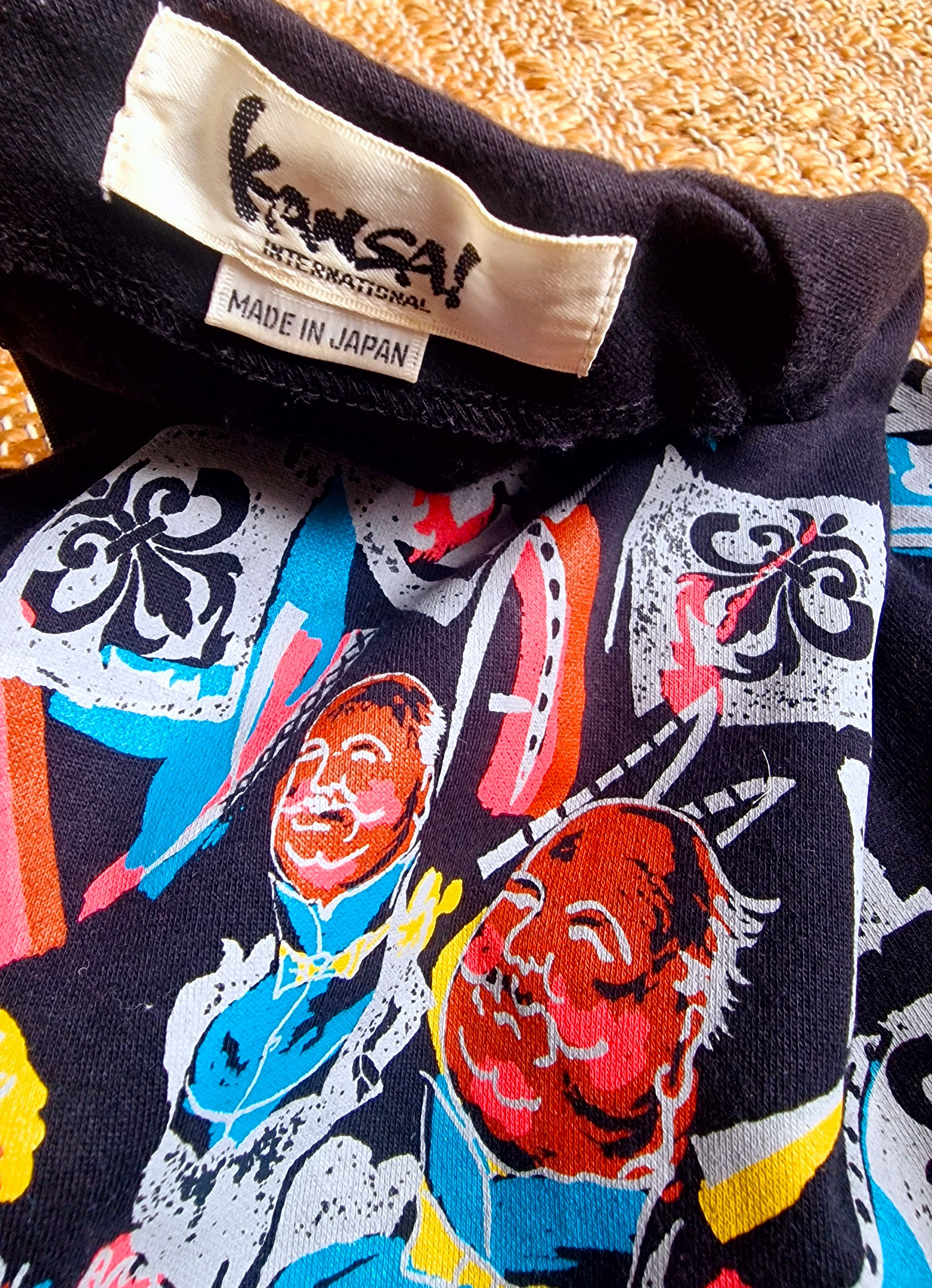 Kansai Yamamoto Kansai Yamamoto Japanese Symbol Top Tee Circus Tee Pullover Size S / US 4 / IT 40 - 5 Thumbnail