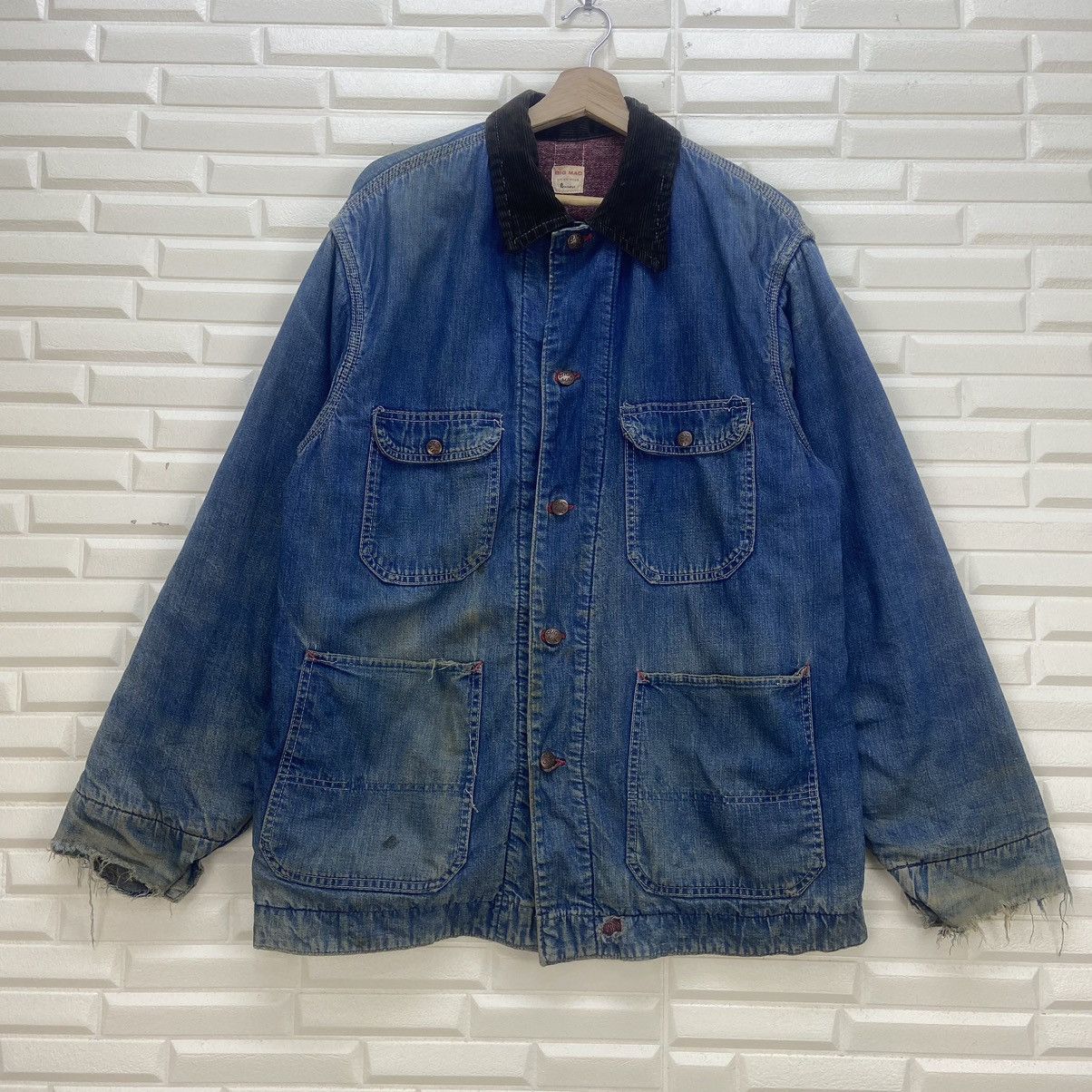 Big Mac Vintage 60s Big Mac Penneys Chore Worker Denim Jacket Size US M / EU 48-50 / 2 - 2 Thumbnail
