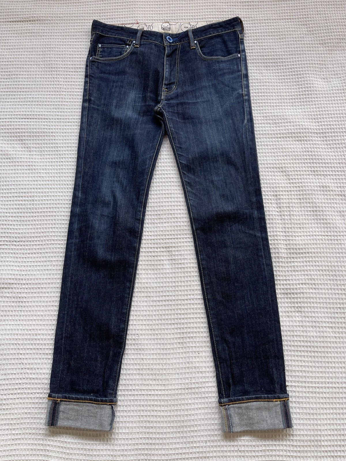 Japanese Brand Rare🔥Japan Brand CUNE Rabbit Logo Skinny Jeans Size US 31 - 2 Thumbnail