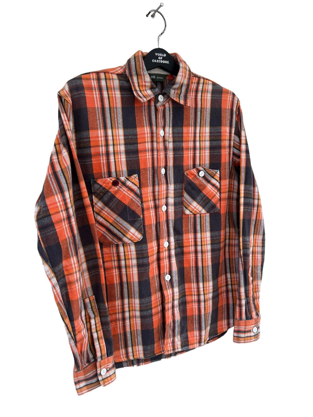 Flannel Fob Factory Japan Selvedge Gusset Check Flannel Work Shirt Size US M / EU 48-50 / 2 - 11 Thumbnail