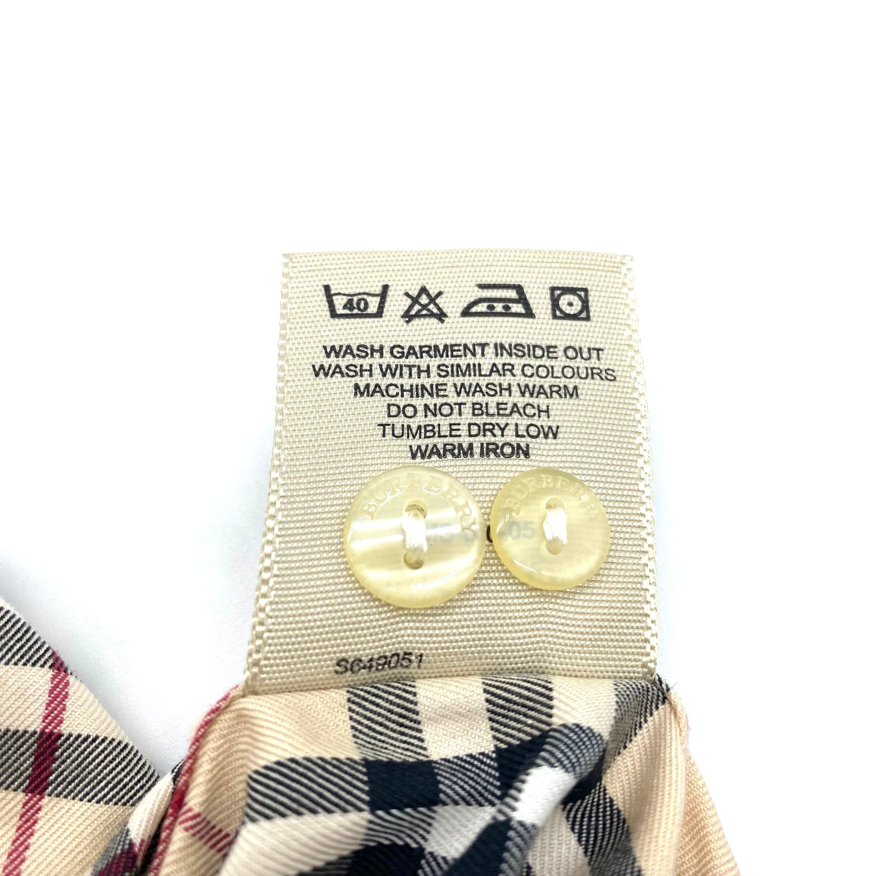 Burberry Burberry Long Sleeve Shirts Nova Check Plaid Size M / US 6-8 / IT 42-44 - 6 Thumbnail