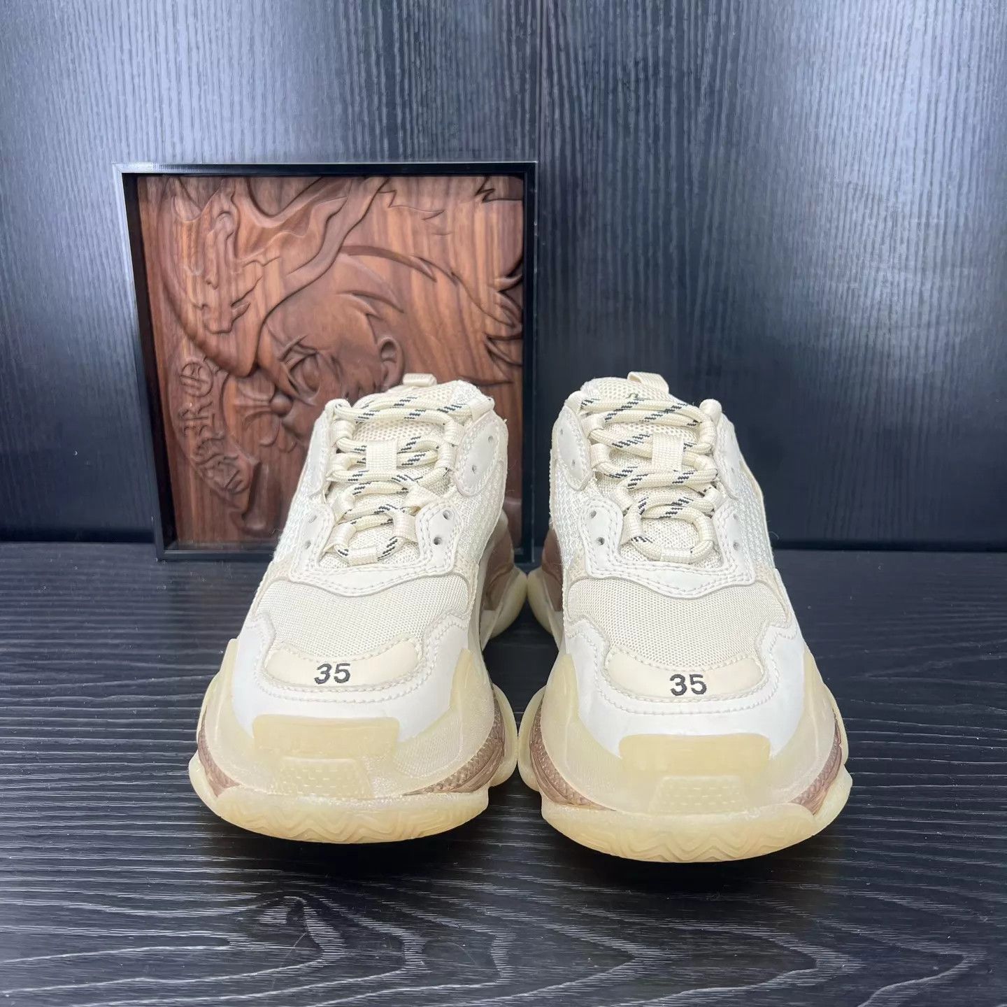 Balenciaga Balenciaga Triples Beige 35 Like New Size US 5 / IT 35 - 7 Thumbnail