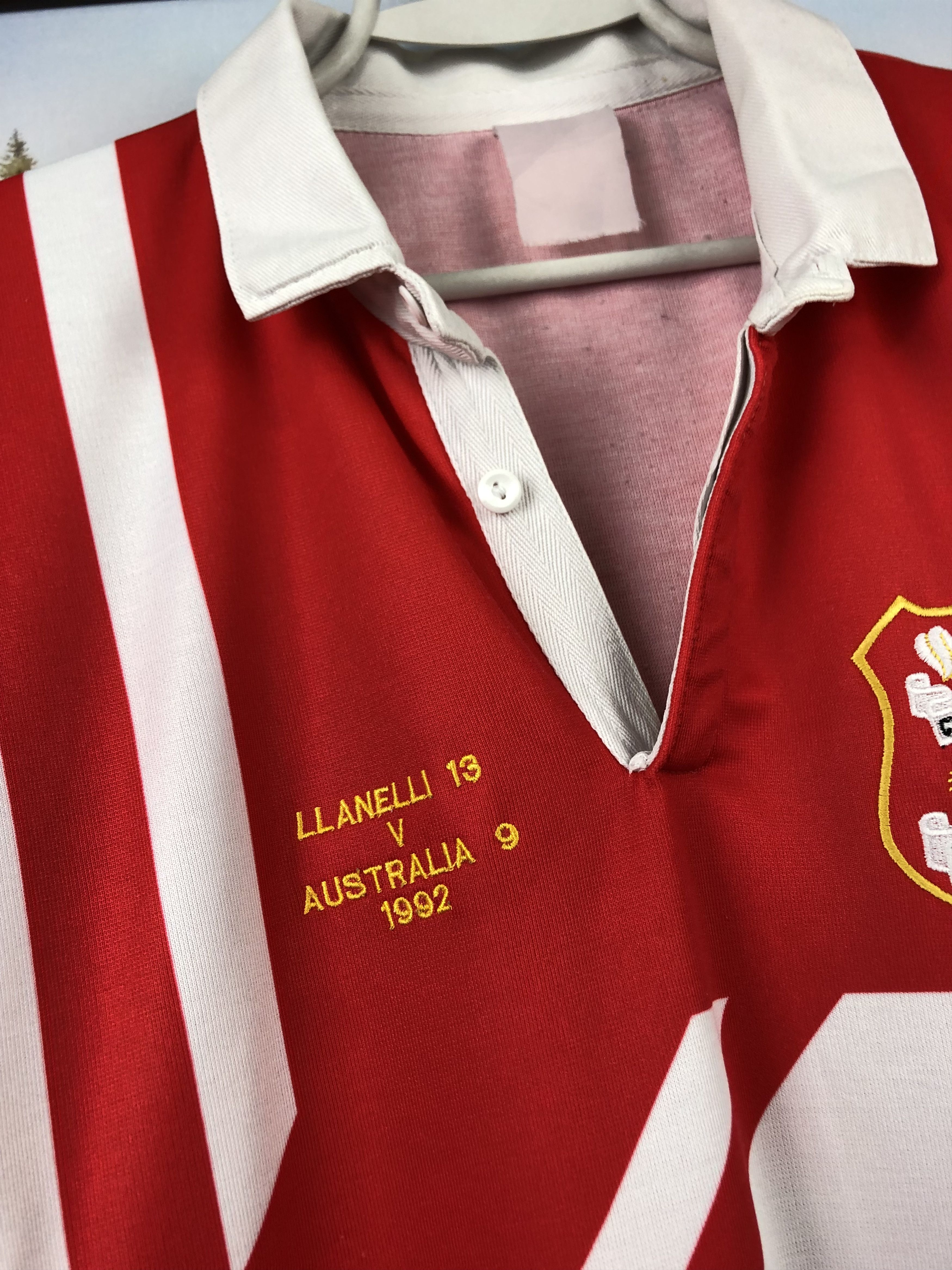 Umbro Rare 1992 Llanelli Rugby Union Umbro Jersey Shirt Champions Size US L / EU 52-54 / 3 - 6 Thumbnail