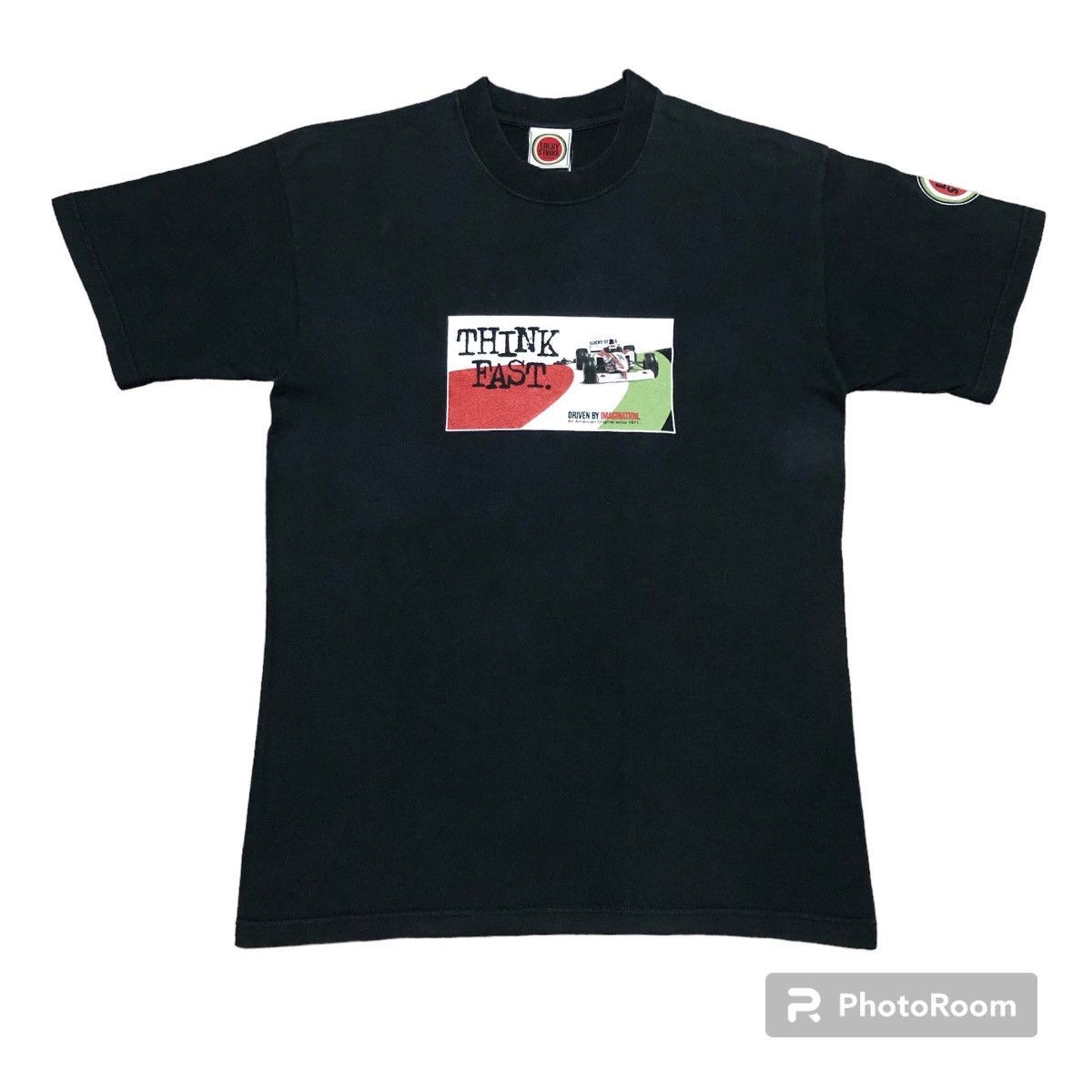 Formula 1 × Vintage Rare‼️🔥Vintage 90s Team Lucky Strike "Think Fast" T-Shirt Size US M / EU 48-50 / 2 - 1 Thumbnail