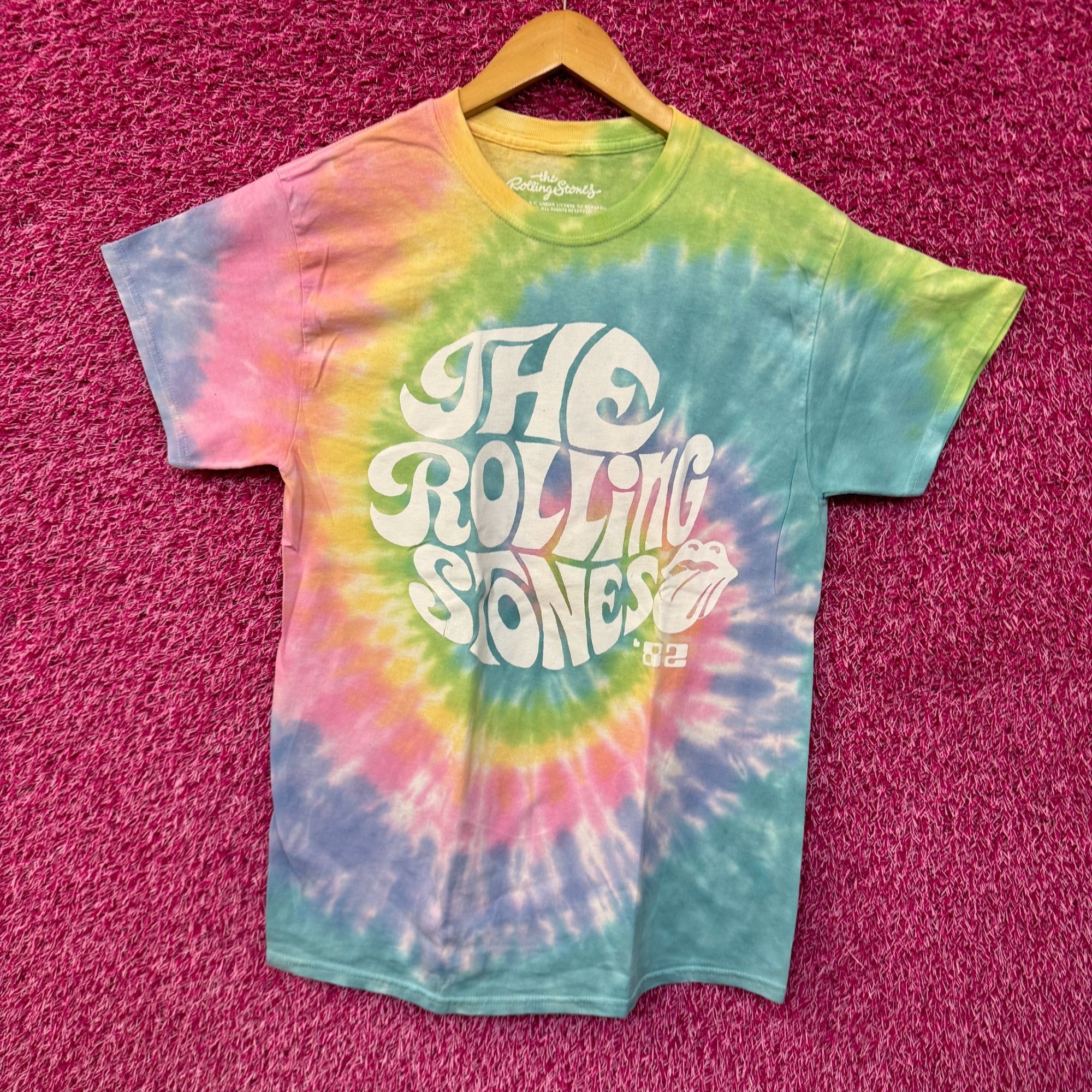 The Rolling Stones The Rolling Stones Hot Lips 1982 Concert Rock Band Tie Dye M Size US M / EU 48-50 / 2 - 1 Thumbnail
