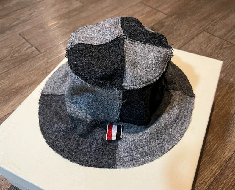 Thom Browne Wool Patchwork Bucket Hat- dmc
