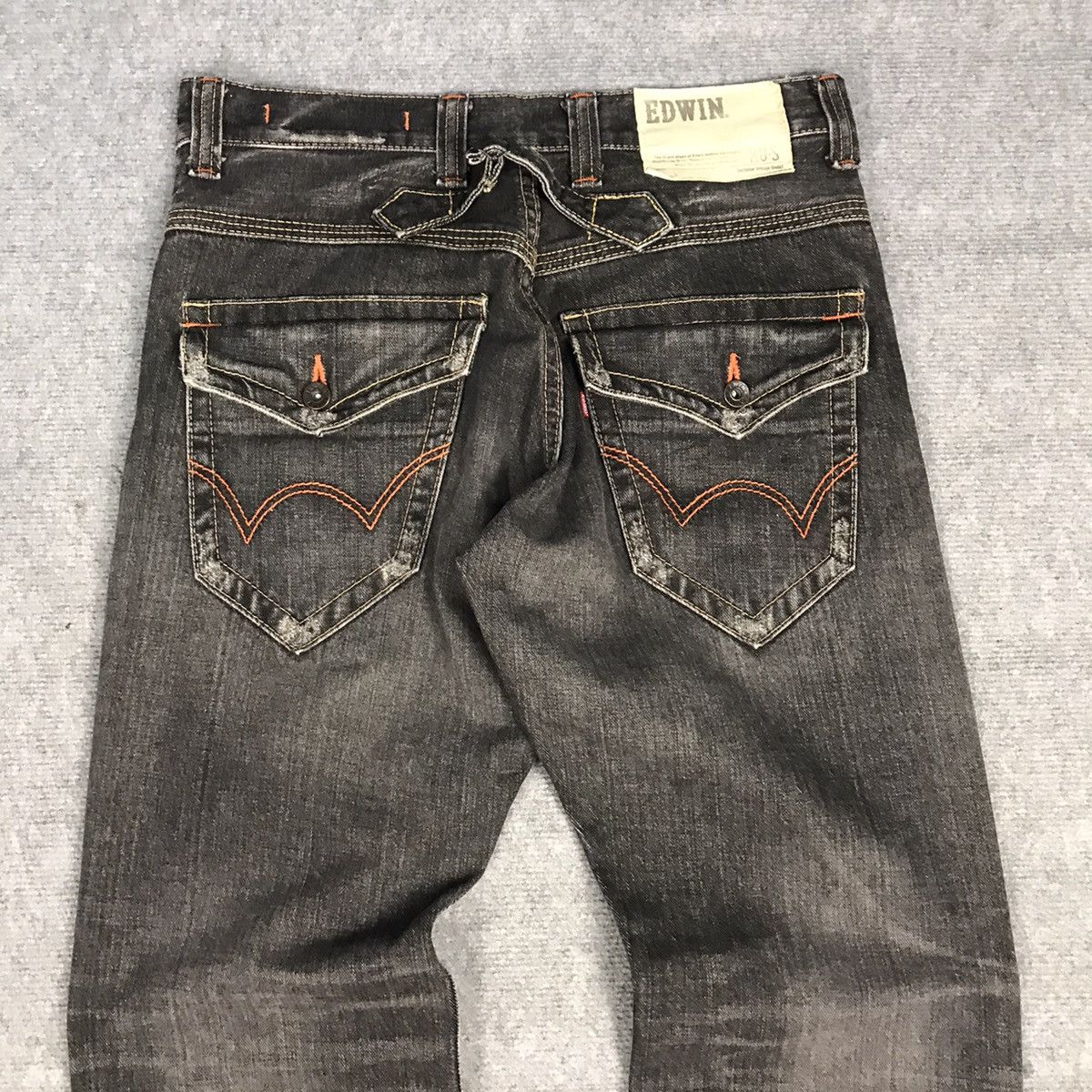 If Six Was Nine × Japanese Brand × Le Grande Bleu (L.G.B.) FLARE EDWIN JAPAN BLACK FADED DENIM BOOT CUT PANTS Size US 30 / EU 46 - 8 Thumbnail