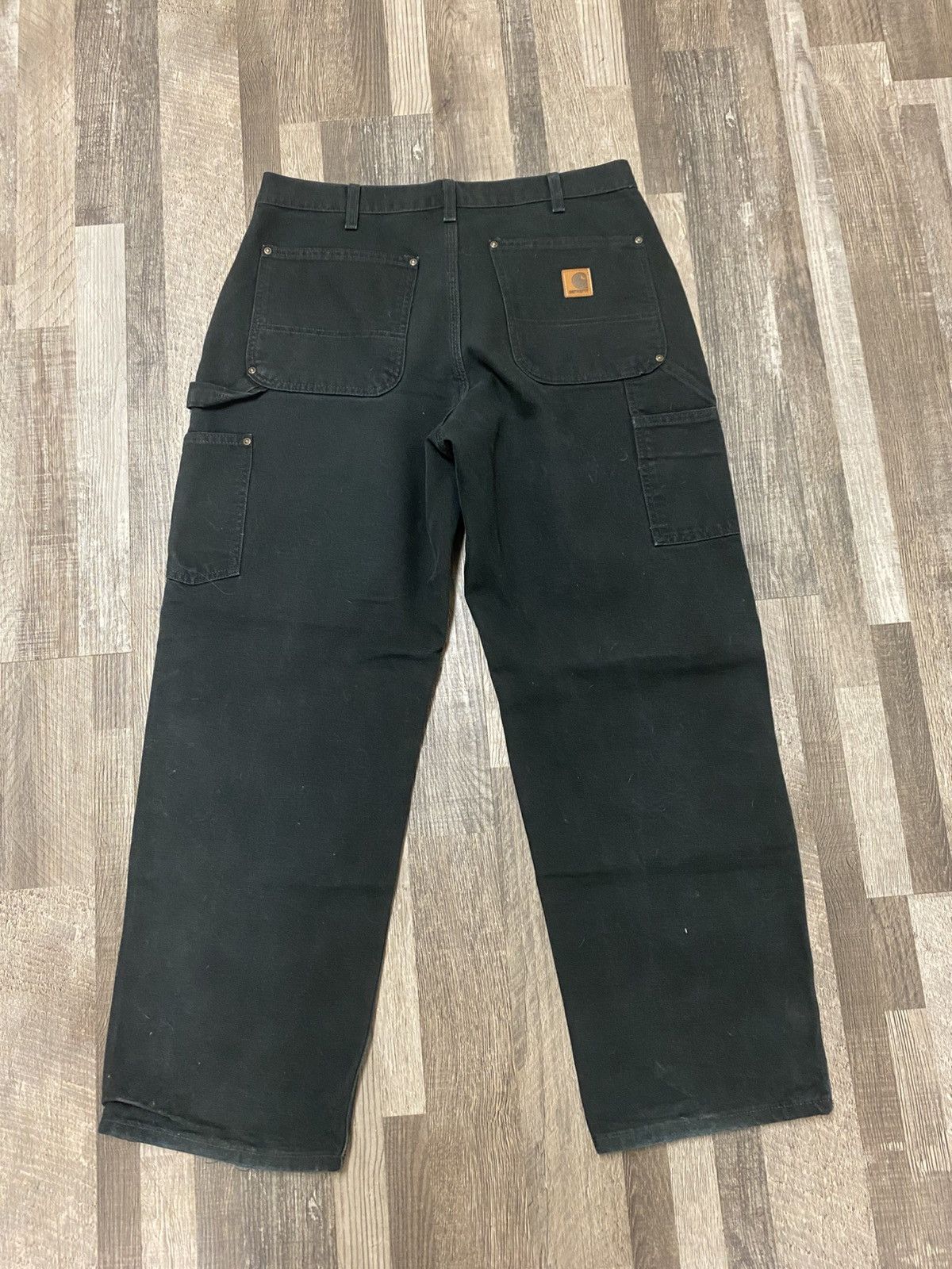Carhartt Vintage Carhartt Double Knee Front Black Baggy Pants Y2K Size US 33 - 6 Thumbnail