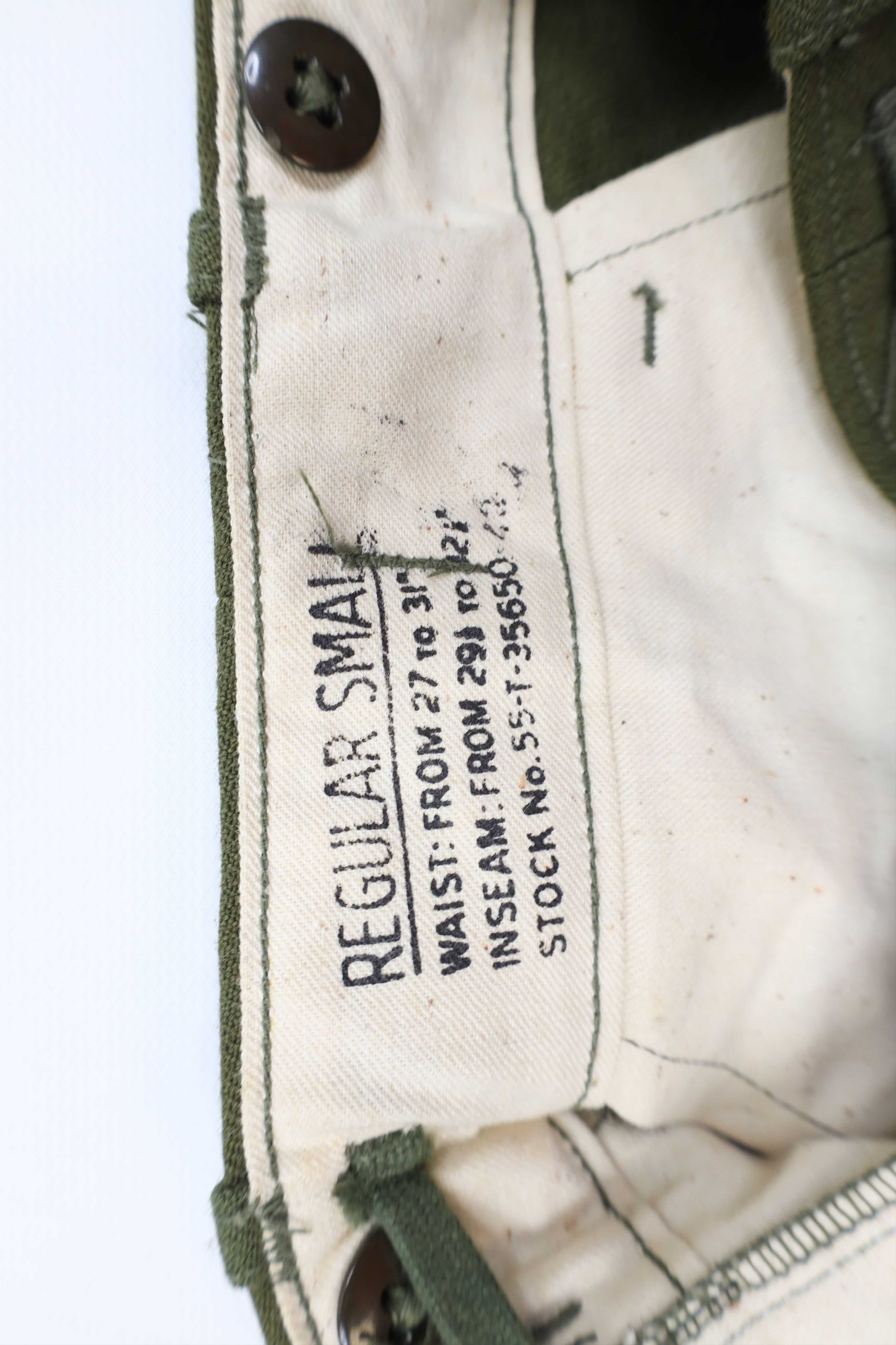Vintage Vintage 50s Military Korean War 1951 Wide Leg Field Pants Size US 32 / EU 48 - 7 Thumbnail