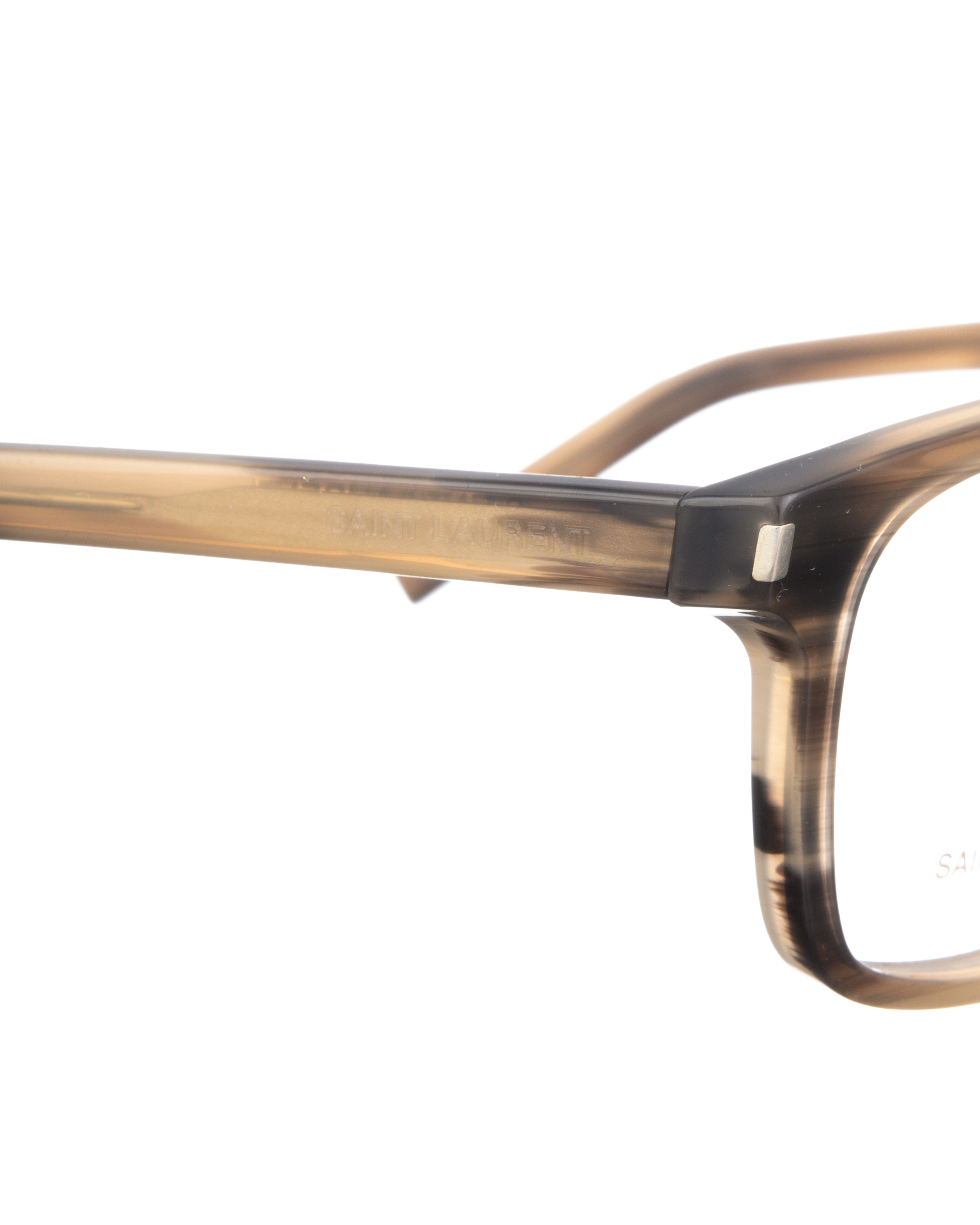 Saint Laurent Paris Saint Laurent 00s Grey and Black Plastic Glasses Size ONE SIZE - 3 Thumbnail