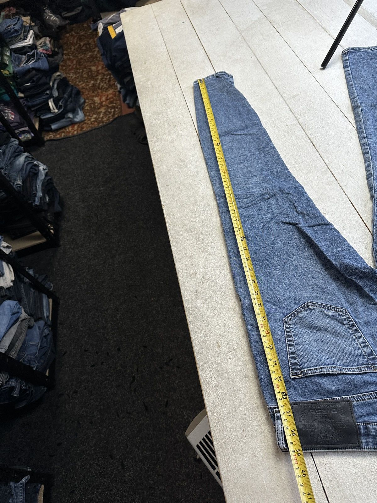 Diesel 🚨 DIESEL IFSIXWASNINE JEANS DENIM RARE Y2K FIT GOTHIC PUNK Size 29" - 15 Thumbnail