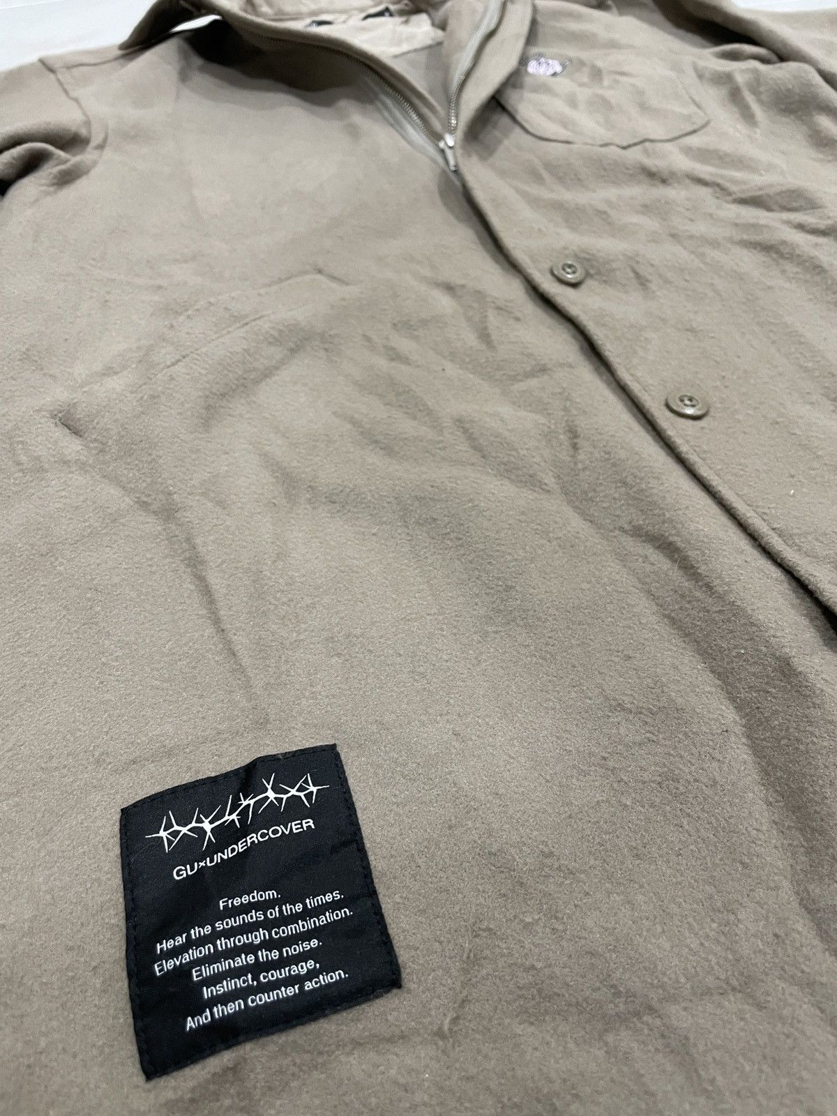 GU × Japanese Brand × Undercover G.u Collab Undercover Japan trench hunting jacket menswear Size US XS / EU 42 / 0 - 11 Thumbnail