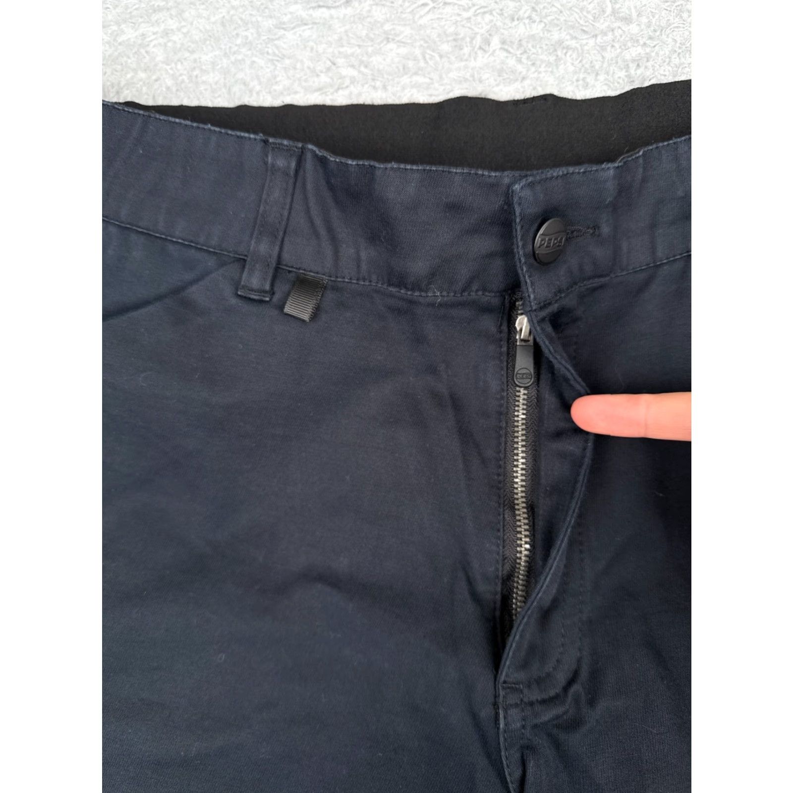 Vintage Pepsi PM-SHORT Cotton Blend Uniform Shorts Adult 38 Black Blue Pockets Men Work 10" Size US 38 / EU 54 - 6 Thumbnail