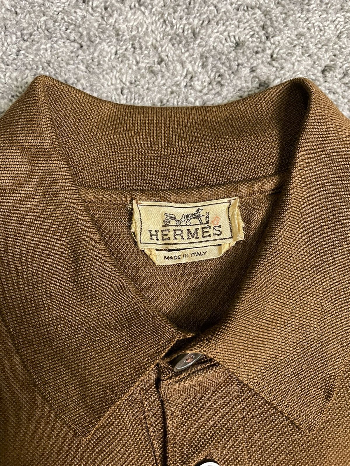 Hermes Hermes Cotone Collar Shirt Size US L / EU 52-54 / 3 - 3 Thumbnail
