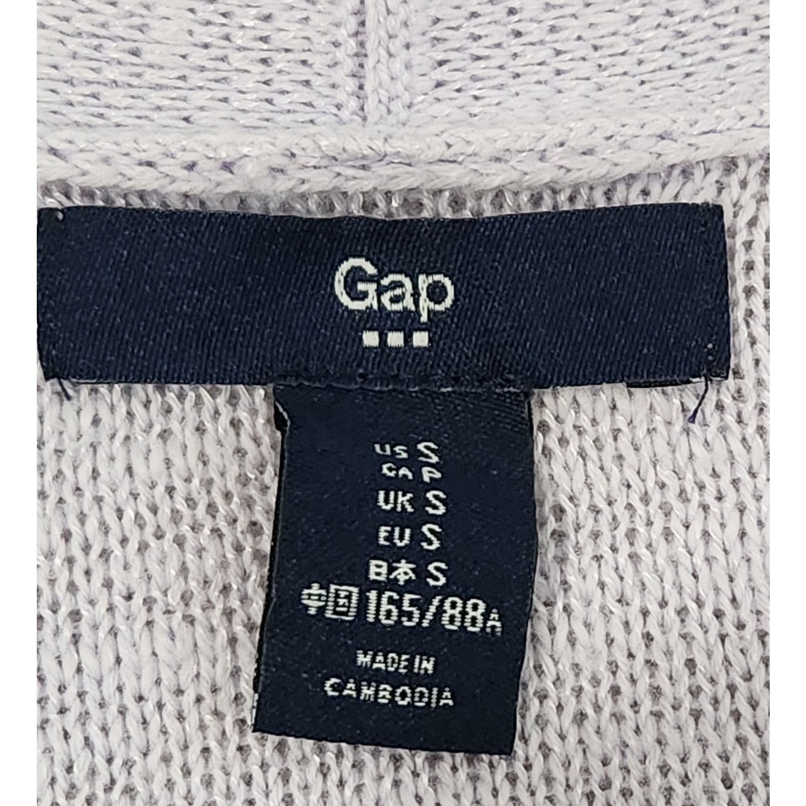 Gap GAP Light Purple Long Sleeve Slub Knit Open Front Cardigan S Size S / US 4 / IT 40 - 4 Thumbnail