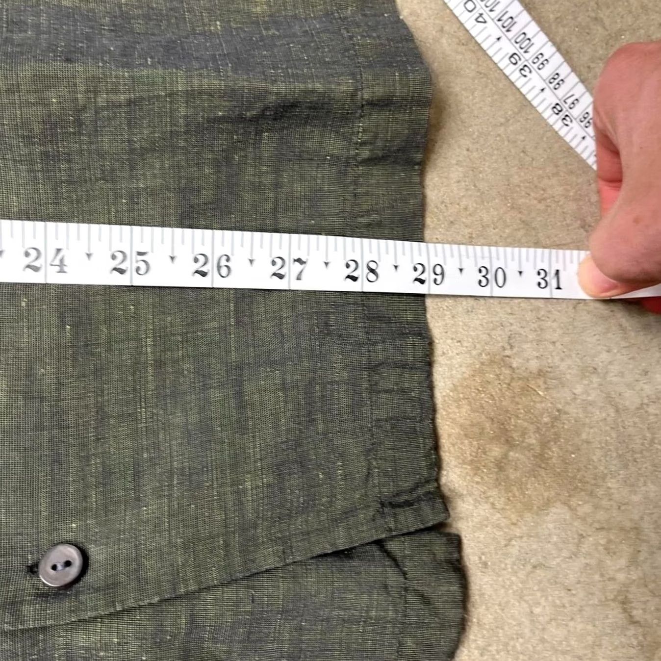 Vintage VINTAGE 90s Brandini Green silk linen camp collar button shirt Men medium Size US M / EU 48-50 / 2 - 7 Thumbnail