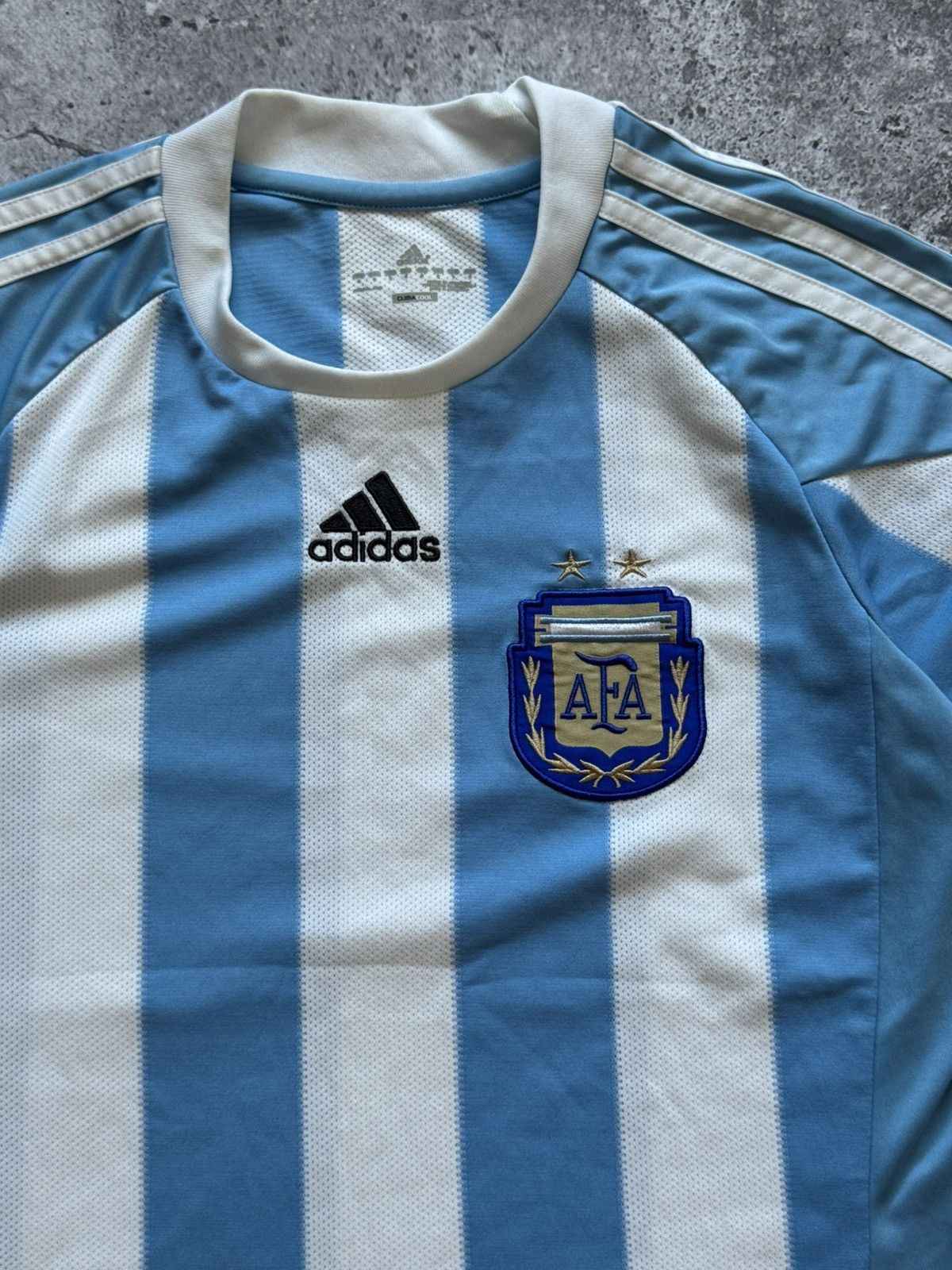 Adidas 🔥ADIDAS ARGENTINA 2010 2011 HOME FOOTBALL SOCCER JERSEY TEE Size US S / EU 44-46 / 1 - 6 Thumbnail