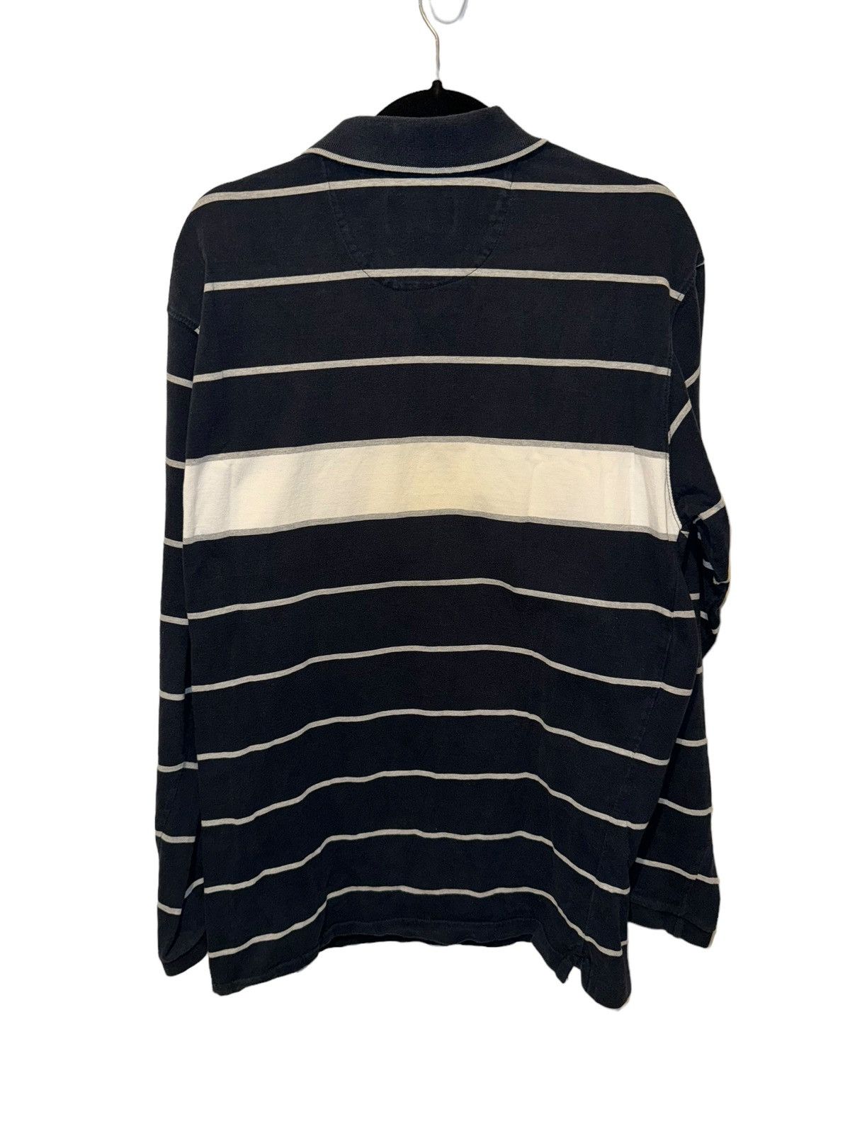 Tommy Hilfiger × Vintage Vintage Chaps Ralph Lauren Blue Striped Rugby Polo size L Size US L / EU 52-54 / 3 - 2 Thumbnail