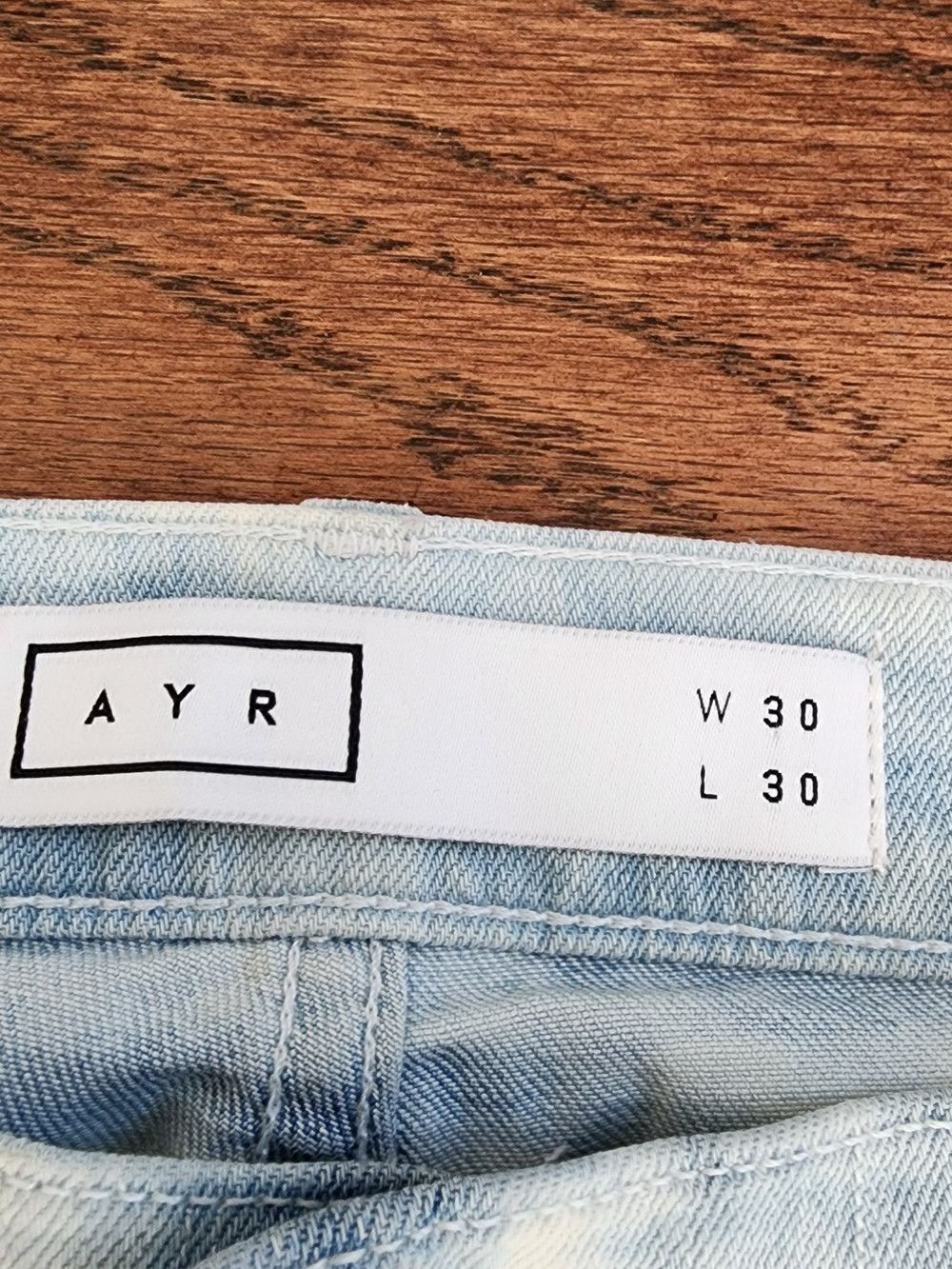 AYR AYR The Skinny Sea Opal Jeans 30 Cloud Core Retro Premium Size 30" / US 8 / IT 44 - 2 Thumbnail