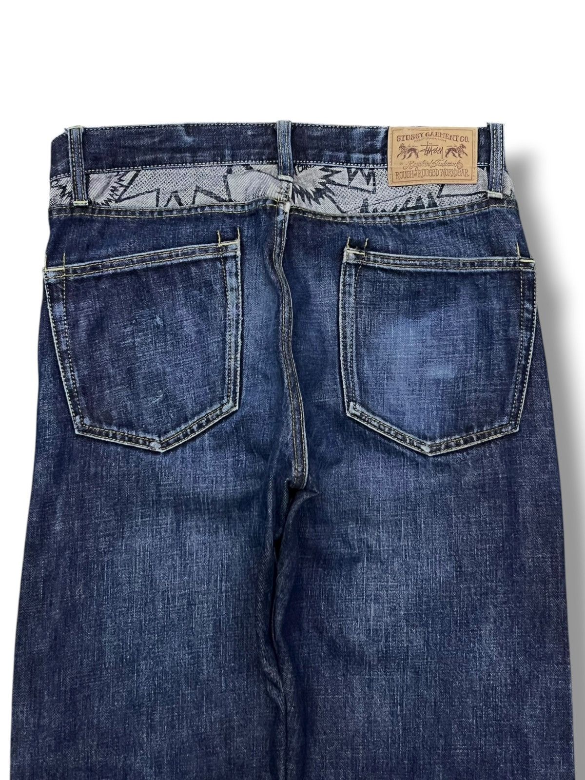 Stussy Vintage Stussy Japan Rough & Rugged Art Design Size US 31 - 7 Thumbnail