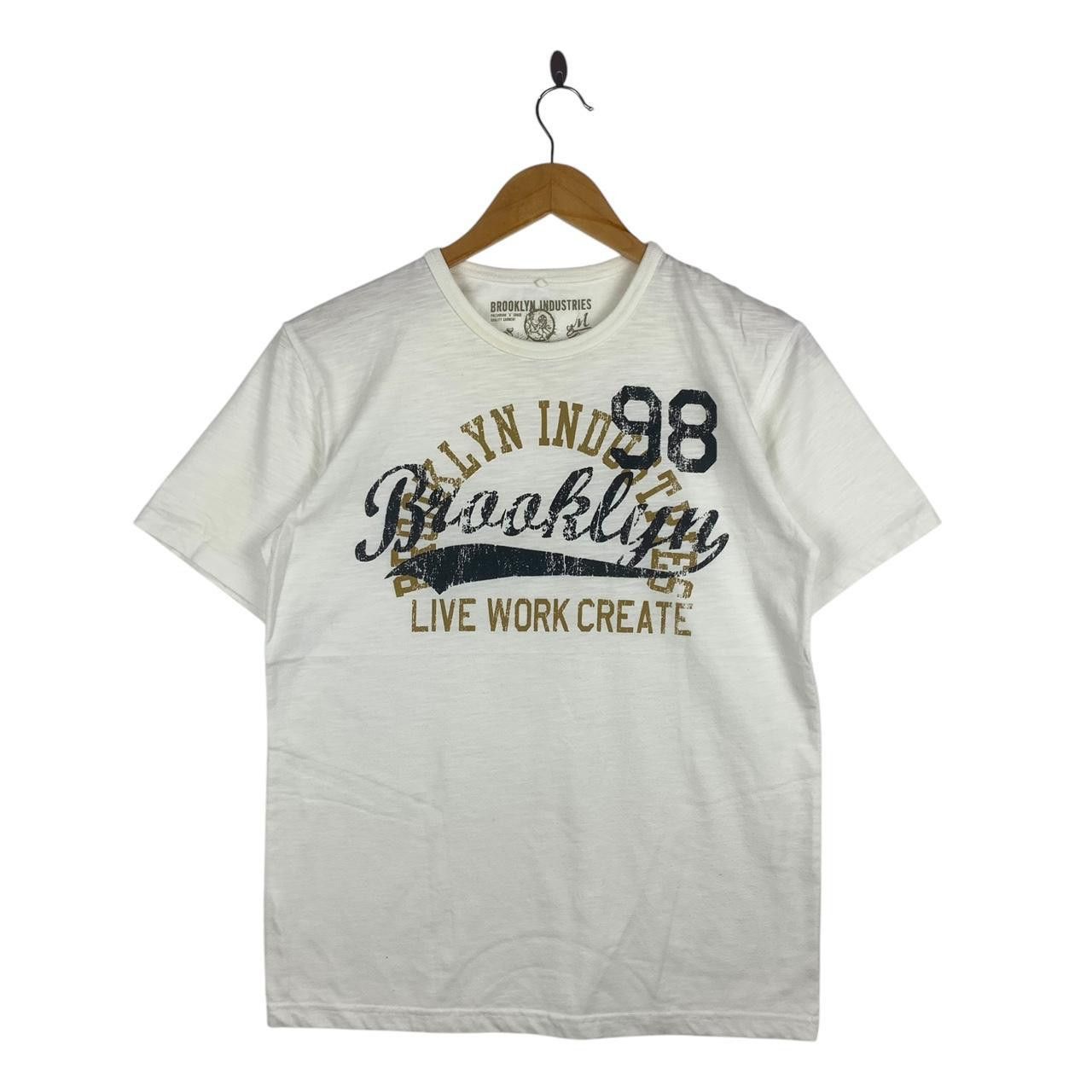 Brooklyn Clothing BROOKLYN INDUSTRIES 98 Live Work Create Skateboard Tee Size US M / EU 48-50 / 2 - 1 Thumbnail