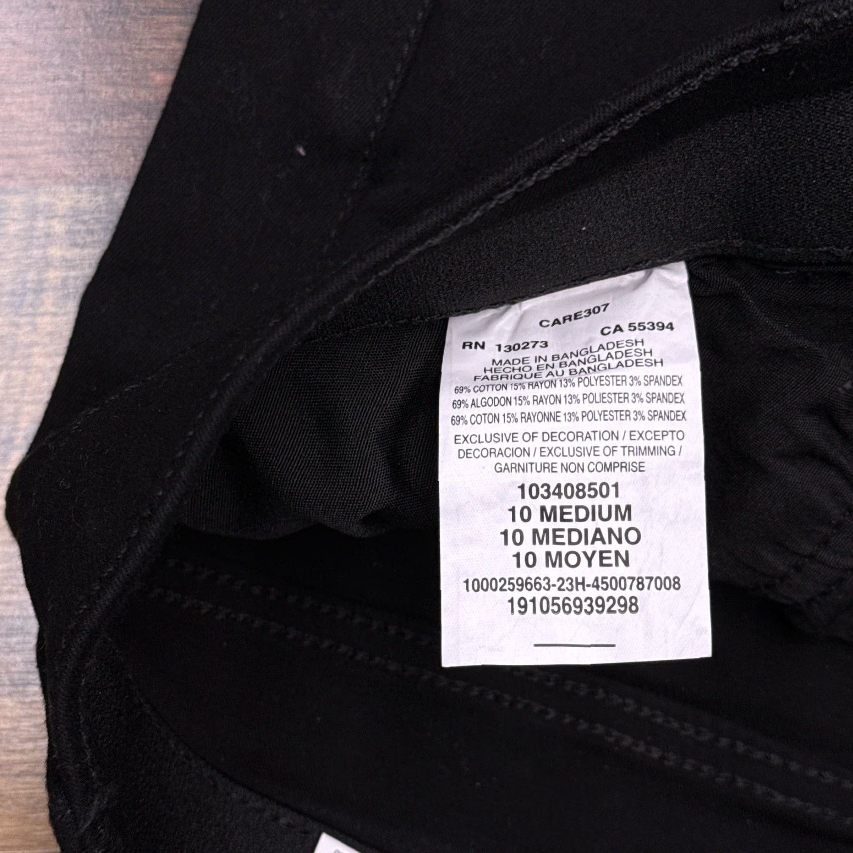Lee Lee Jeans Womens 10 Medium Black Regular Straight Stretch Mid Rise 5-Pocket Denim NWT Size 32" / US 10 / IT 46 - 7 Thumbnail