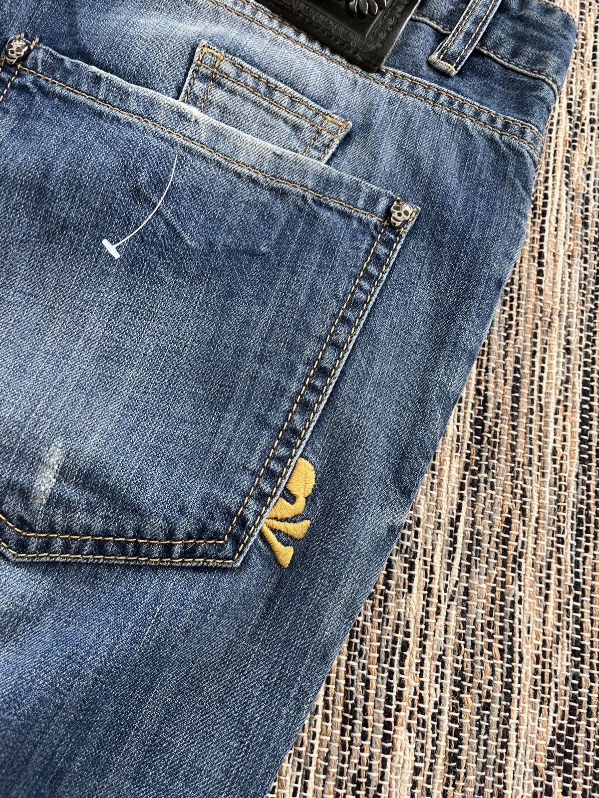 Philipp Plein New Philipp Plein Jeans Heavy Metal Logo Y2K Distressed Size US 36 / EU 52 - 15 Thumbnail