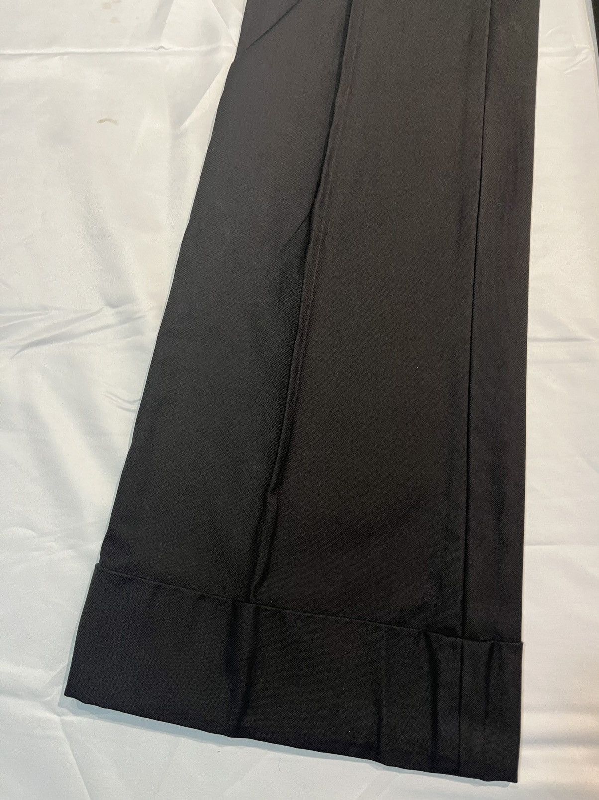 Moncler × Vintage Moncler Ladies’ Black Cotton Wide-legged Trouser Pants Y2K Size 30" / US 8 / IT 44 - 12 Thumbnail