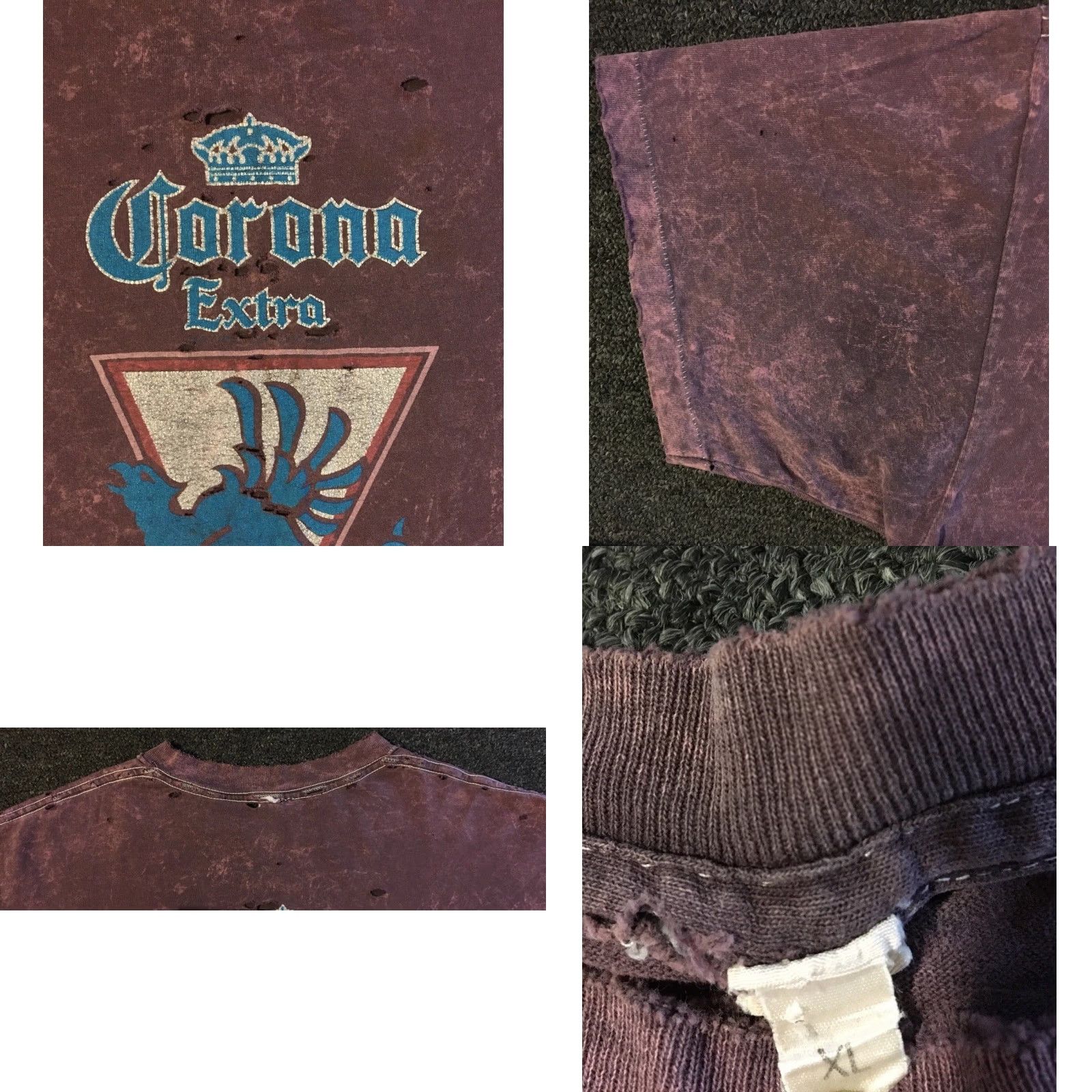 Thrasher VINTAGE Corona Beer Thrashed Faded Distressed Shirt M Red Graphic Tee Men Short Sleeve 90s Grunge Bar Surf Skate Punk Retro BC Size US M / EU 48-50 / 2 - 10 Thumbnail