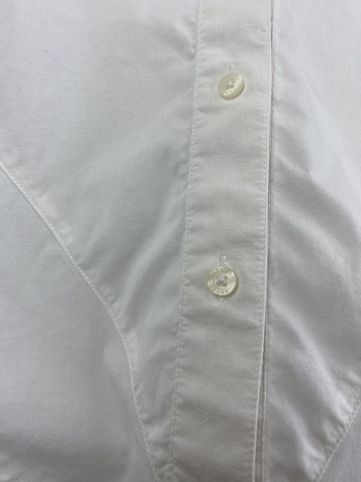 Designer × Giorgio Armani × Vintage 🔥Giorgio Armani Jeans Asymmetrical Womens Shirt Rare Grail Size L / US 10 / IT 46 - 8 Thumbnail