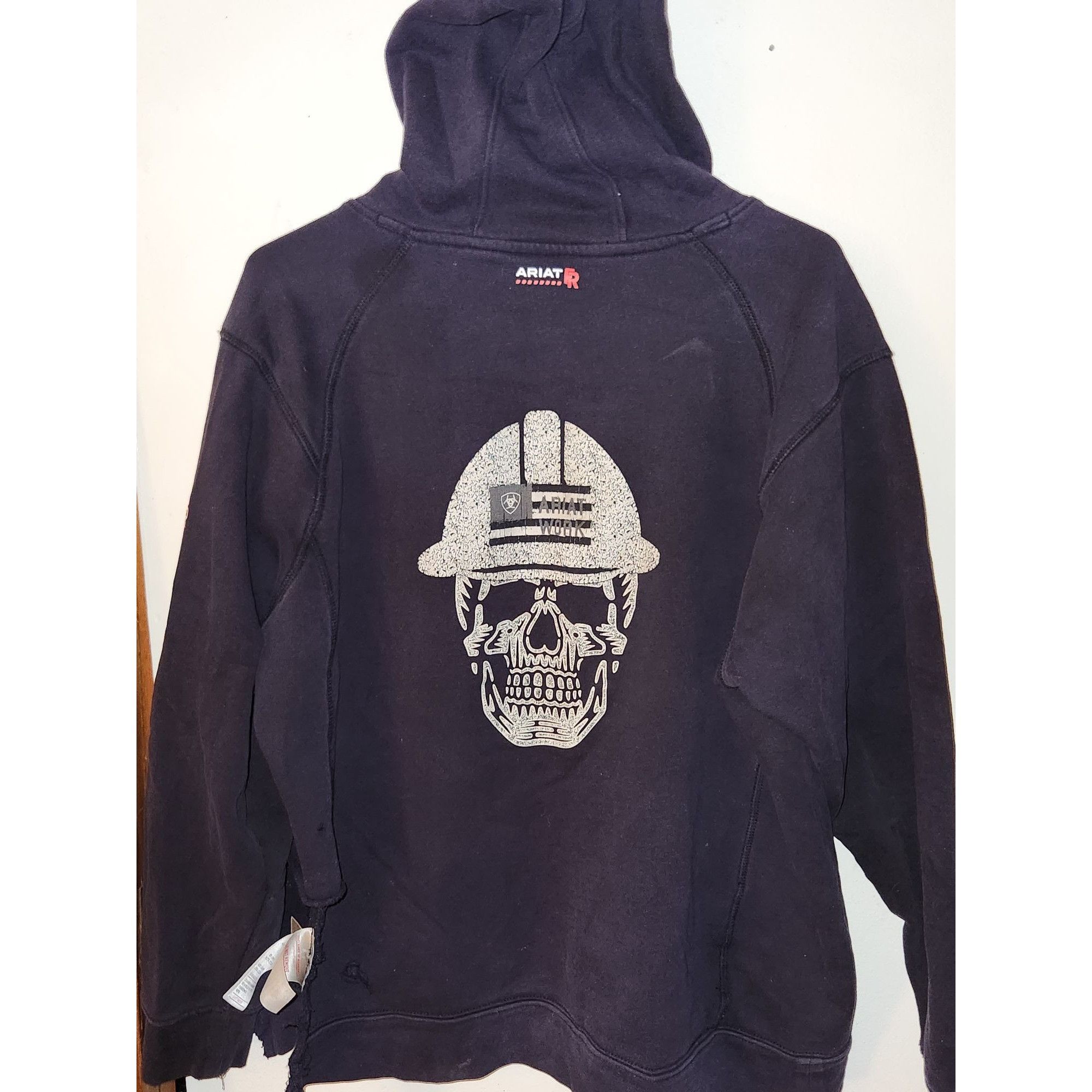 Ariat Ariat FR Roughneck Hoodie Black Mens L Vintage Distressed Sk Size US L / EU 52-54 / 3 - 2 Thumbnail