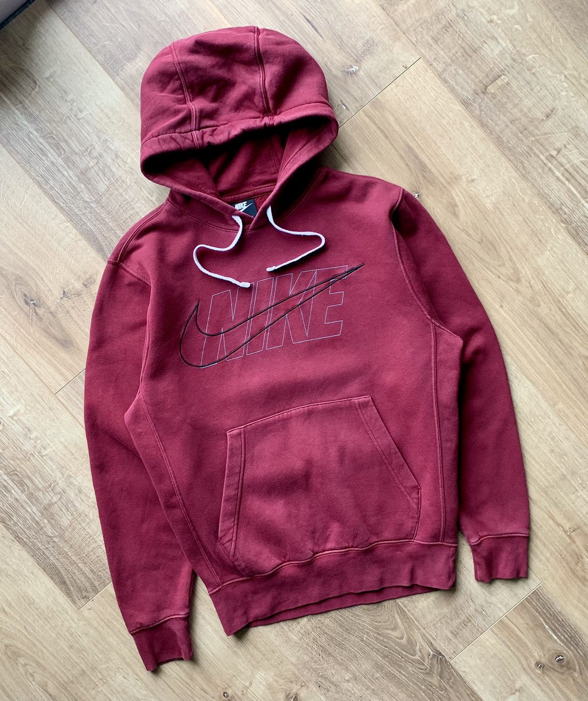 Vintage Vintage Nike Big Swoosh Logo Hoodie Size US S / EU 44-46 / 1 - 3 Thumbnail