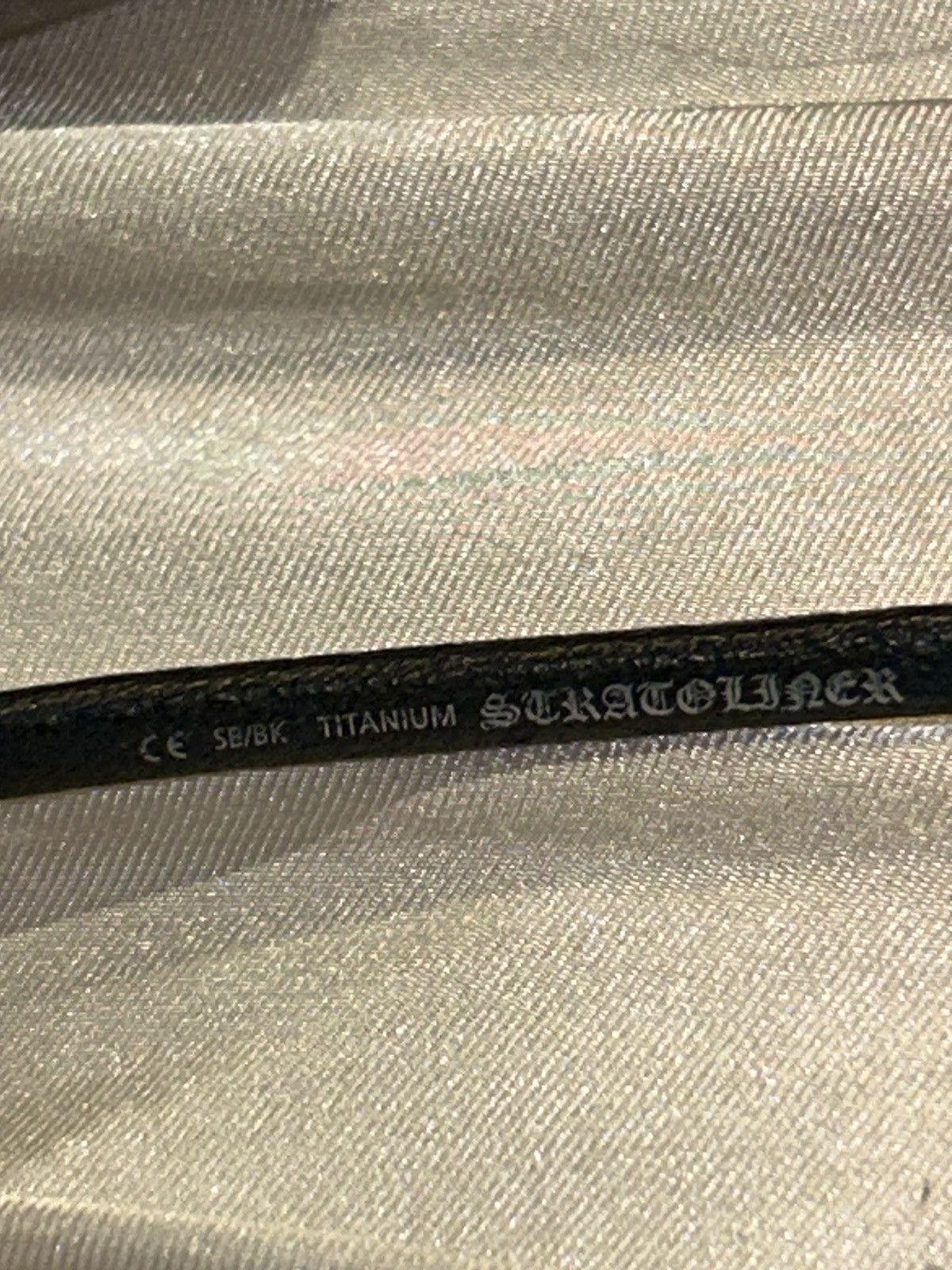 Chrome Hearts CH Titanium x Black Leather ‘stratoliner’ Sunny’s Size ONE SIZE - 7 Thumbnail