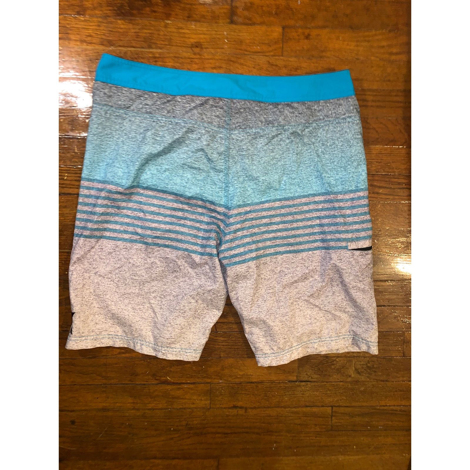 Hurley Hurley Weekender Board Shorts Blue Grey Striped Men's 34 Size US 38 / EU 54 - 9 Thumbnail
