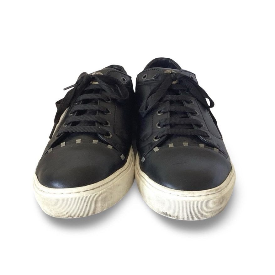 Versace Versace Collection Black Leather Sneaker V900 576 Size US 12 / EU 45 - 5 Thumbnail