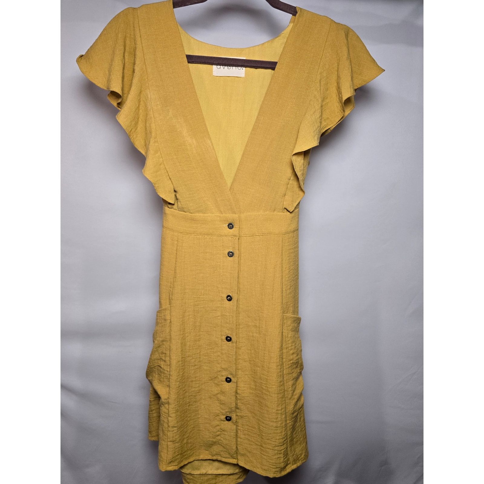 Avenue Avenue Yellow Dress Size Large Size L / US 10 / IT 46 - 2 Thumbnail
