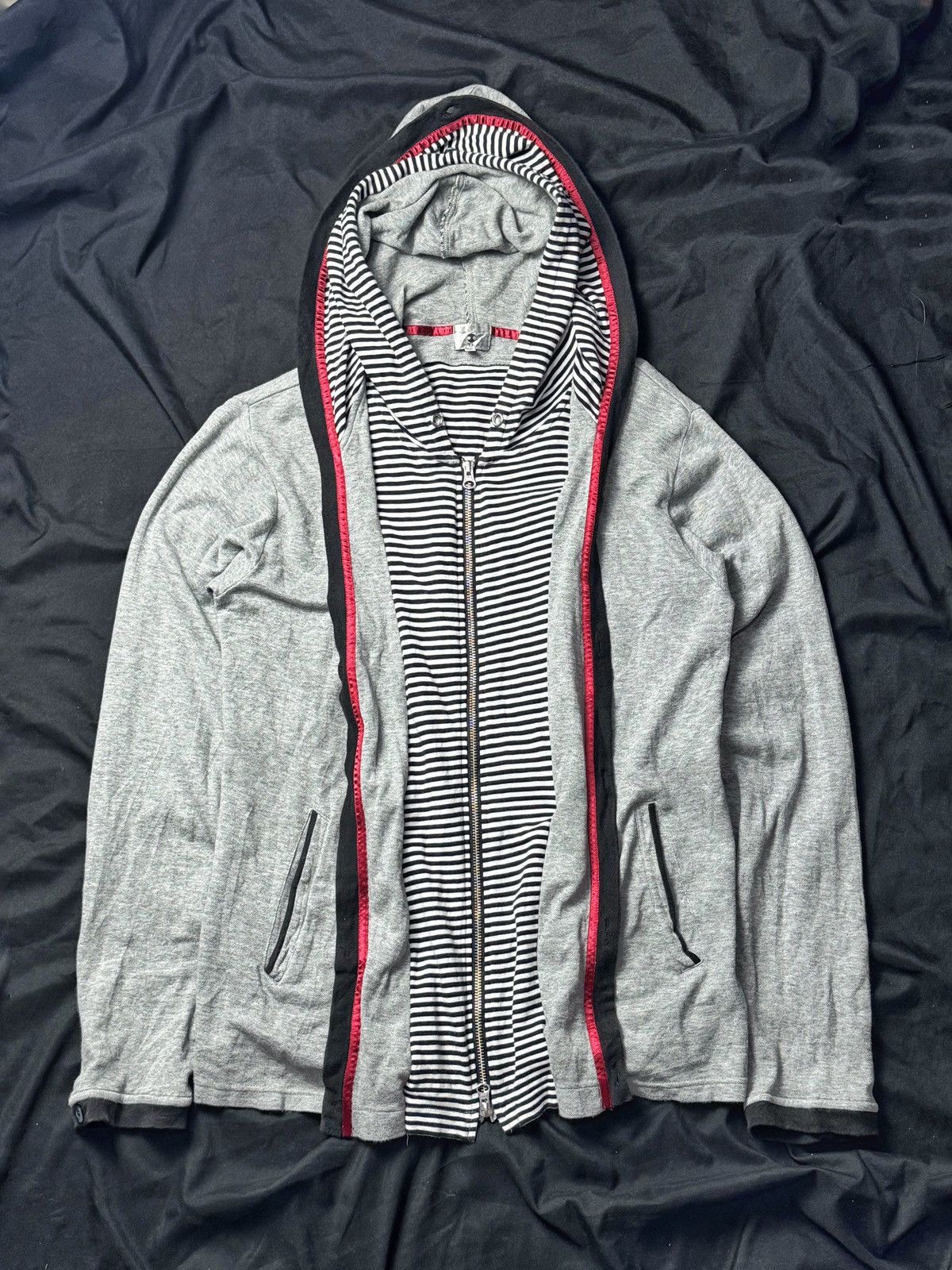 Hysteric Glamour × If Six Was Nine × Japanese Brand DOUBLE LAYER TAKEO KIKUCHI JAPAN ZIP HOODIE Size US M / EU 48-50 / 2 - 2 Thumbnail