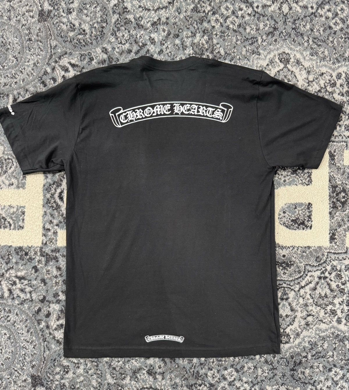 Chrome Hearts Chrome Hearts Scroll Logo Tee Black Size US L / EU 52-54 / 3 - 4 Thumbnail