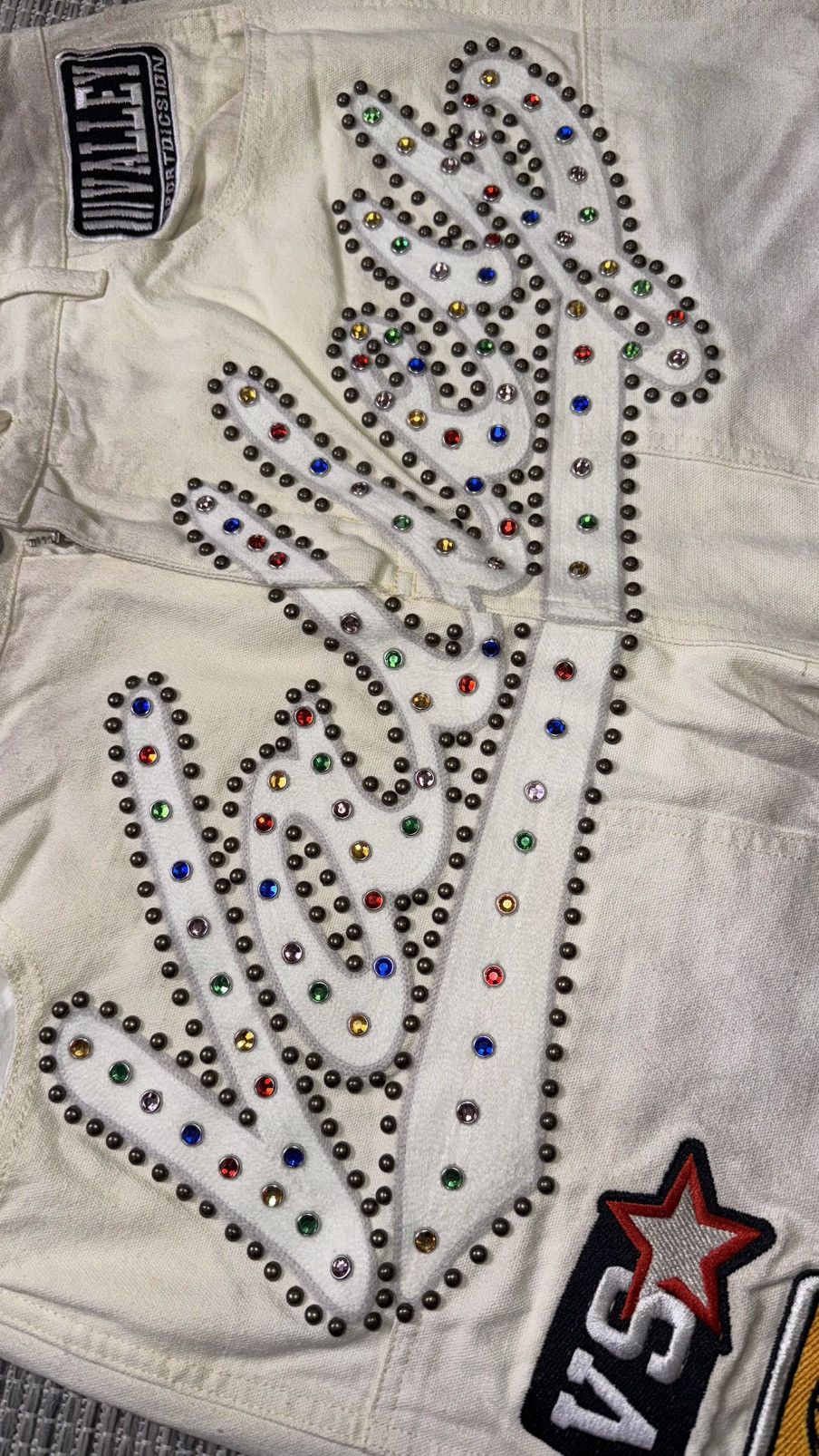 Vale Vale Forever Cream 1980's Painters Pants Size US 32 / EU 48 - 3 Thumbnail
